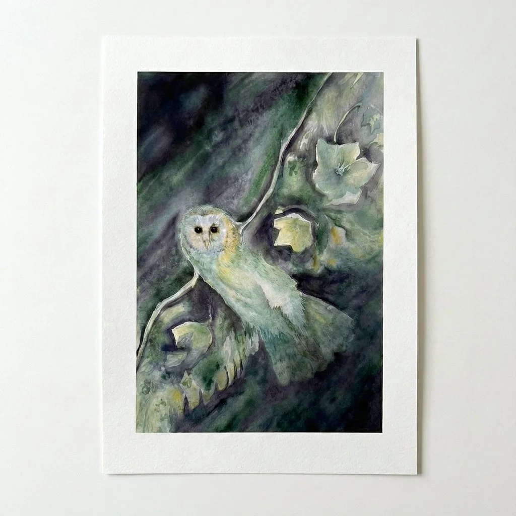 Lux Alata in Tenebris – Acuarelă Originală