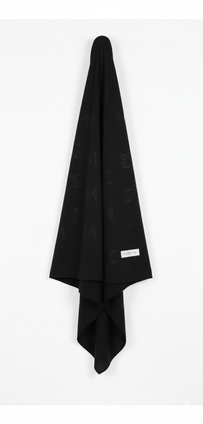 RHINESTONE HIJAB - NOIR