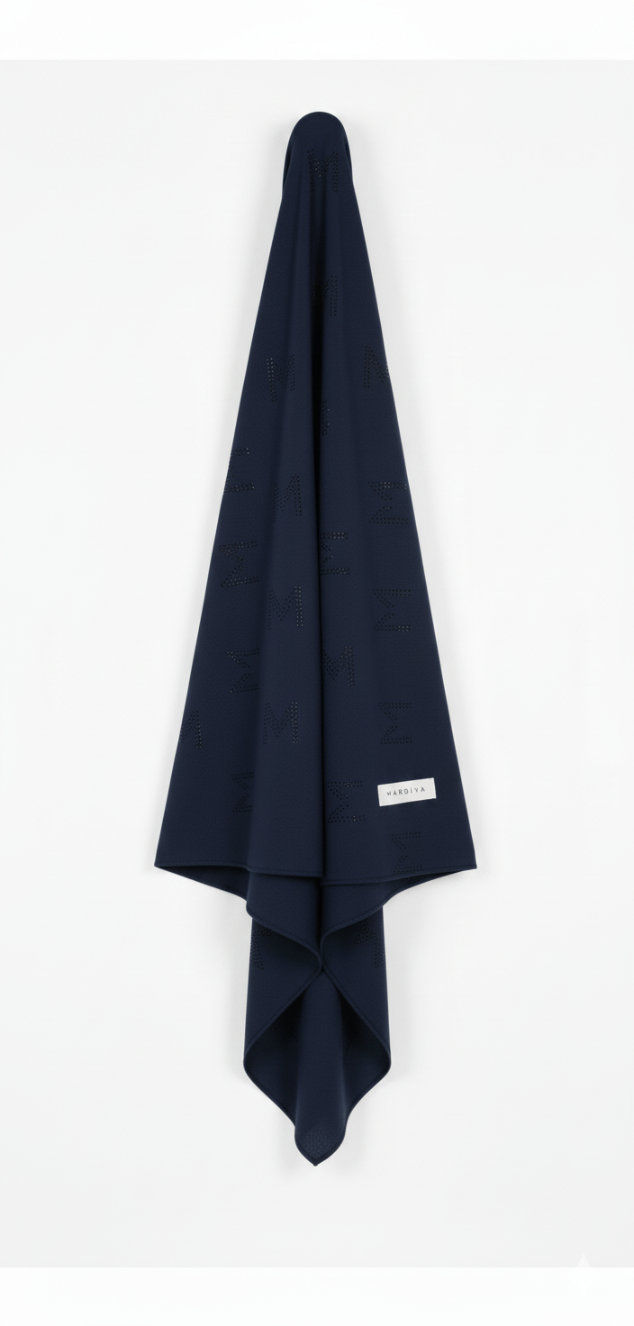 RHINESTONE HIJAB - MIDNIGHT
