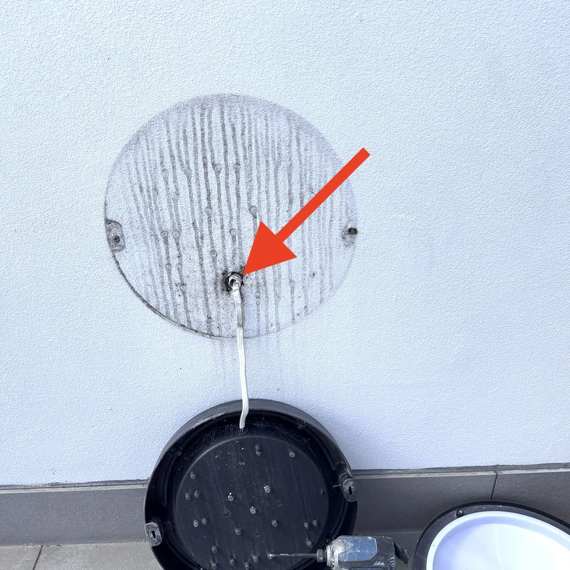 Site G - Flood test unsealed light fitting