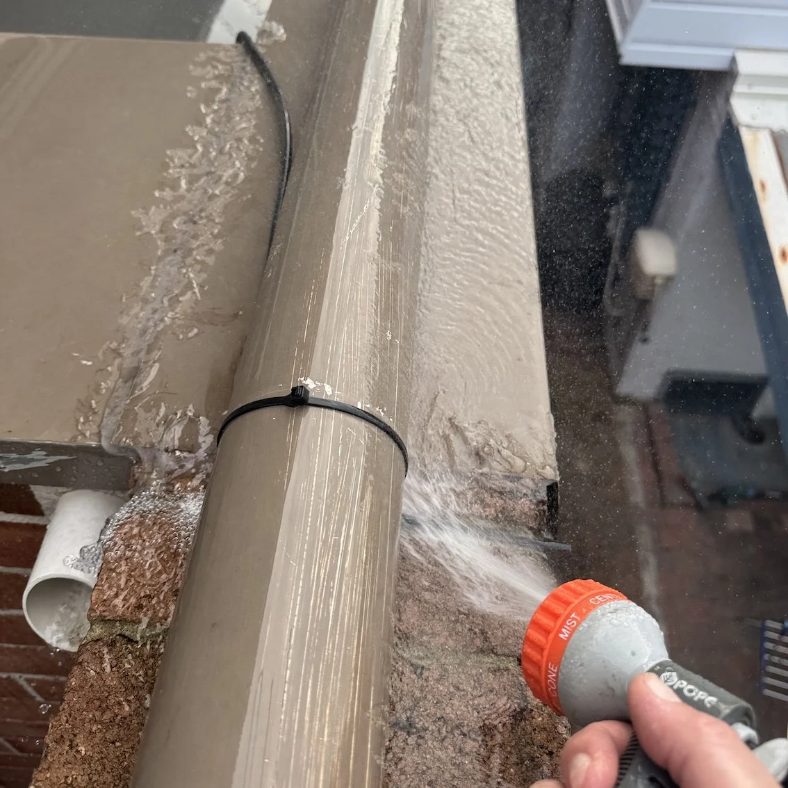 Site F - Flood test parapet capping