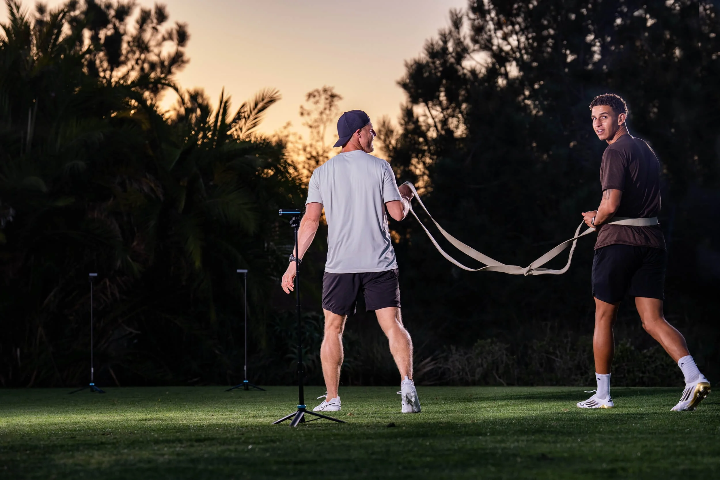 Recovery session for performance training student athlete