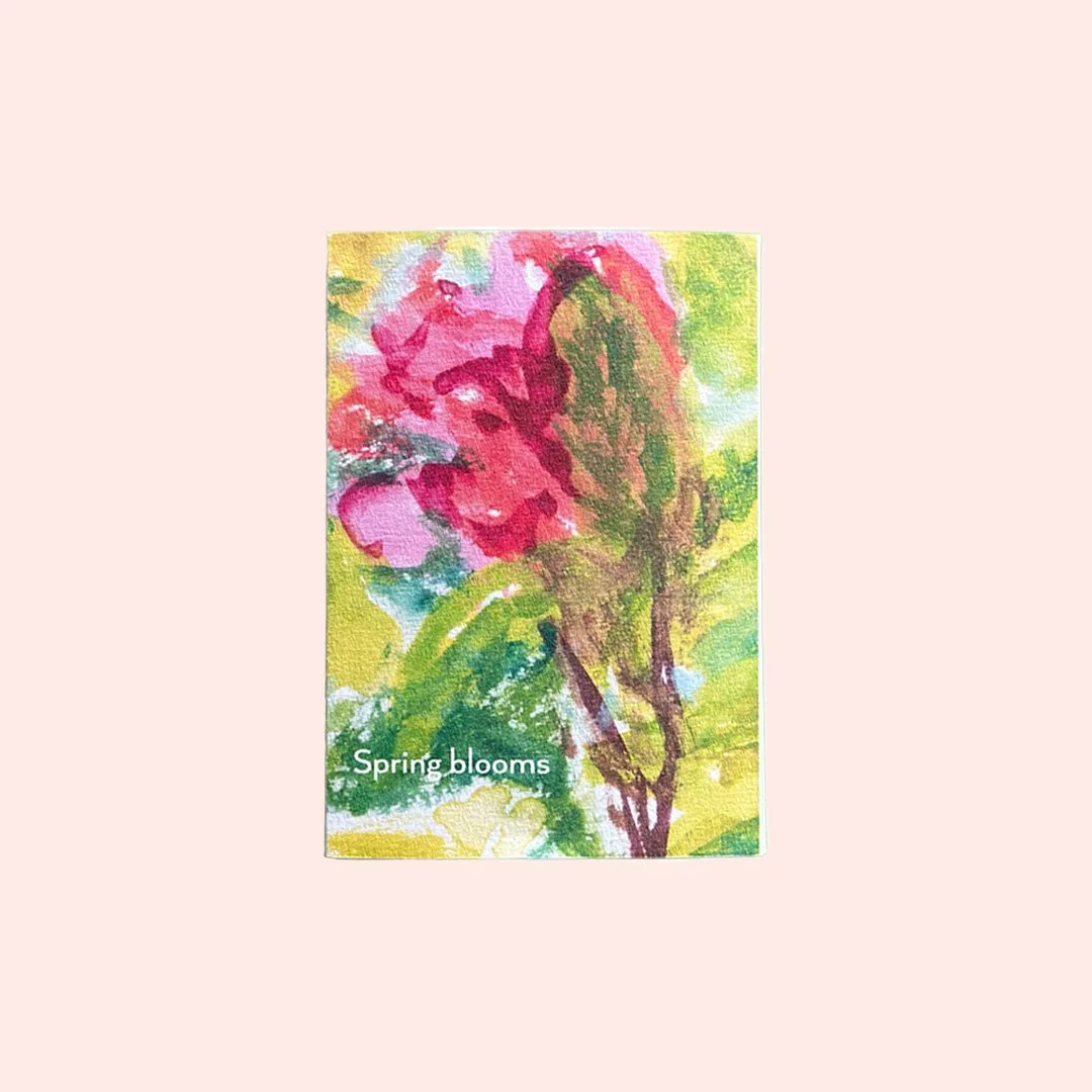 Spring Blooms A7 Concertina book