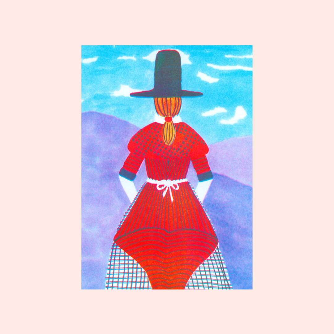 Welsh Lady Art Print