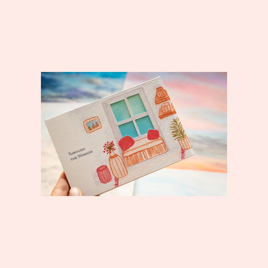 Through the Window illustrated postcard set by Clare Jones Paris