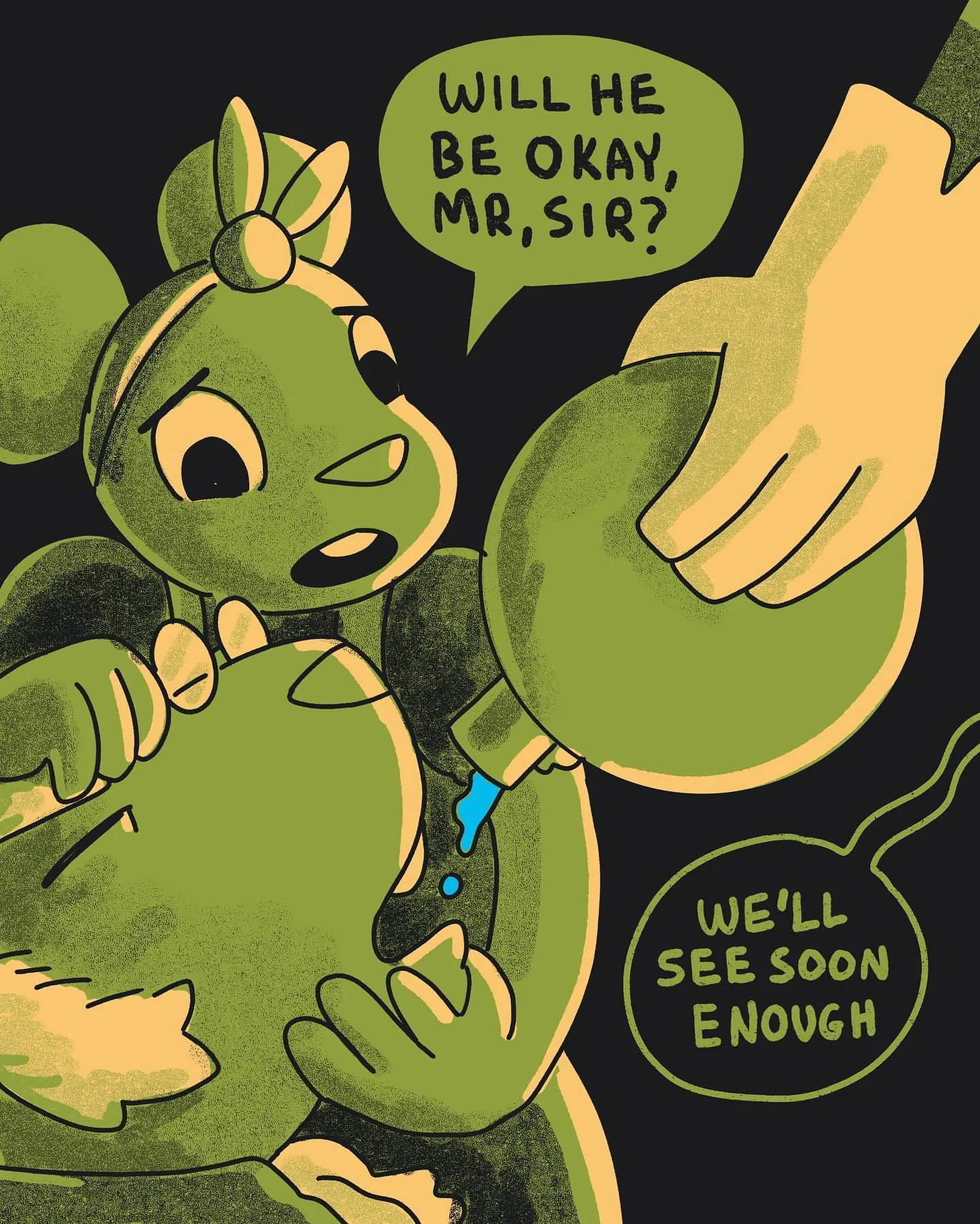 DS #61 &ldquo;Sweet Dreams&rdquo; Words and Art by @dungeonscroller_green #fantasy #dungeon #graphicnovel