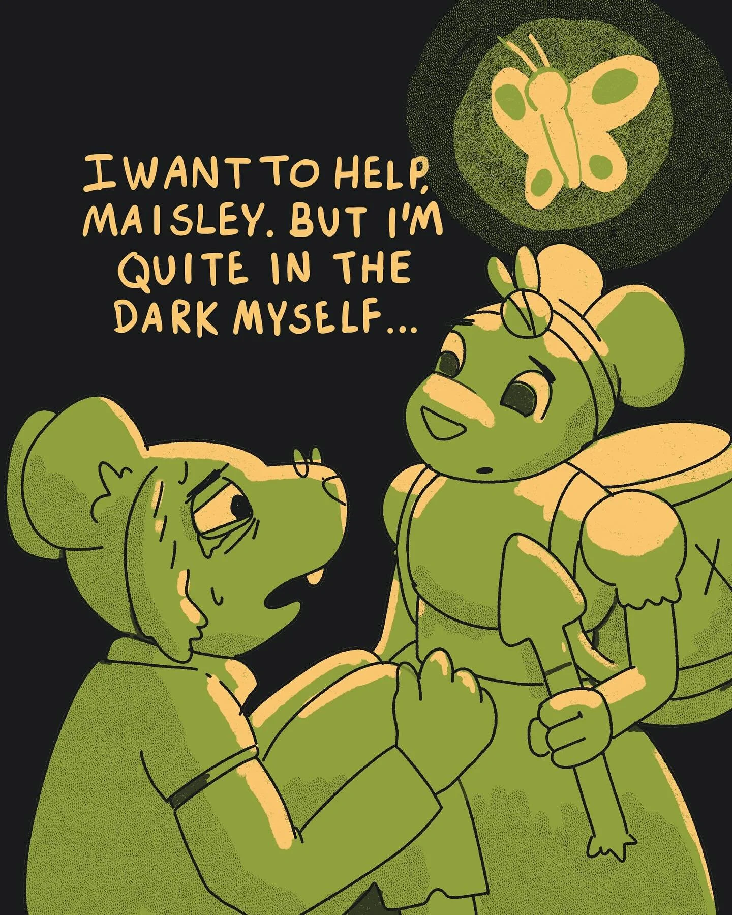 DS #63 &ldquo;A Little Light&rdquo; Words and Art by @dungeonscroller_green #graphicnovel #fantasy #dungeon