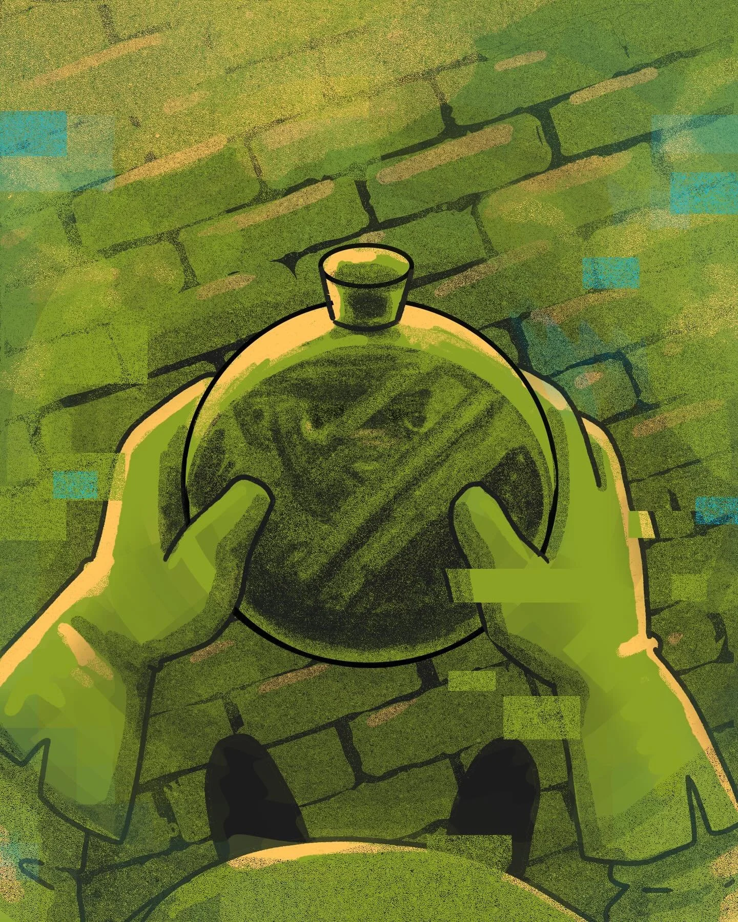 DS No. 69 &ldquo;Imagination Gland&rdquo; Words and Art by @dungeonscroller_green #graphicnovel #dungeon @truegrittexturesupply