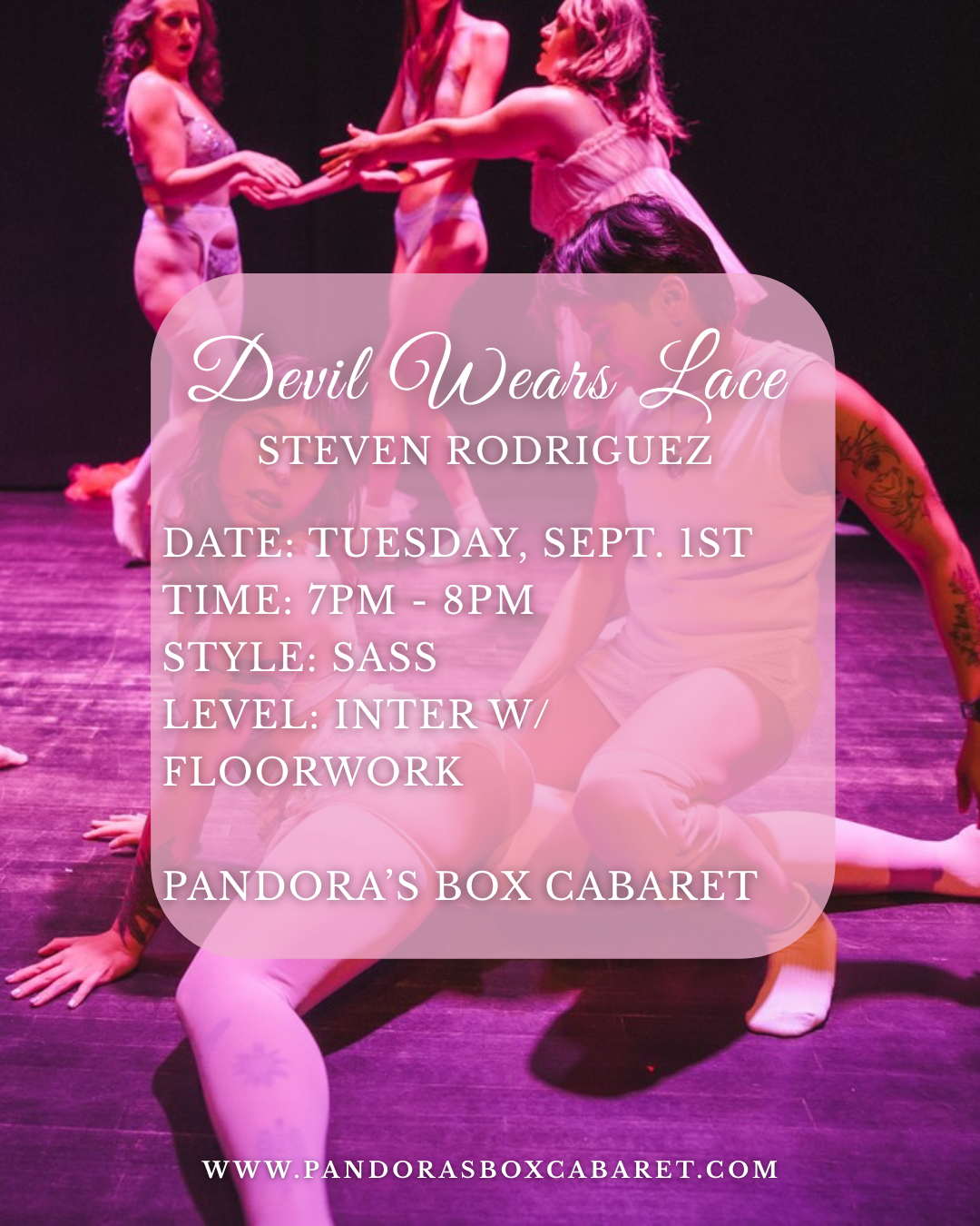 Devil Wears Lace and (Sept. 1st - 7pm)
