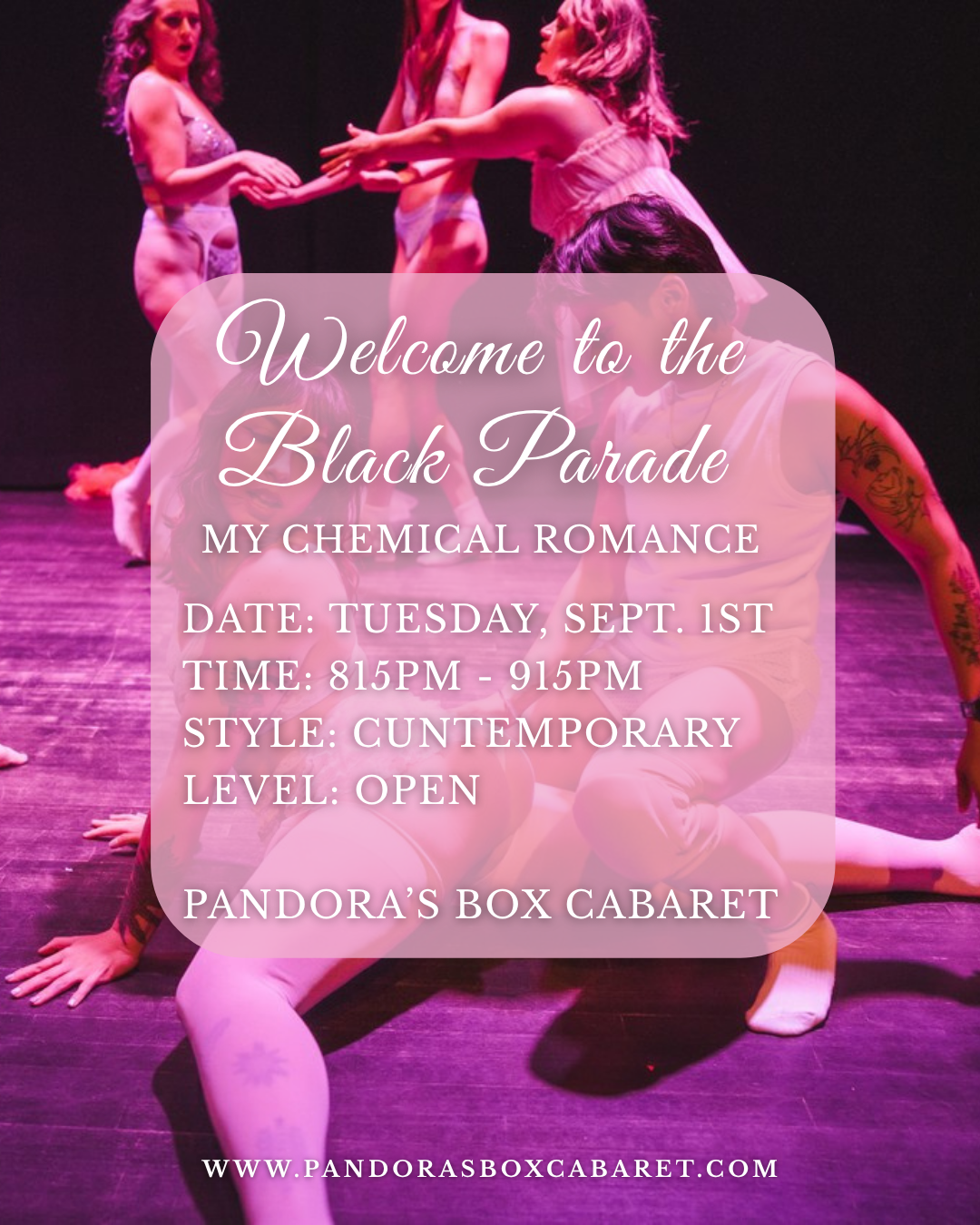 Welcome to the Black Parade (Sept. 1st - 8:15pm)