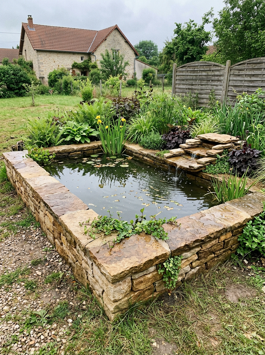 Création et aménagement de bassins de jardin sur mesure, bassins paysagers, bassins à poissons et carpes koï, installation de filtration, pompes, UV, cascades, fontaines, lagunage et plantes aquatiques, rénovation, nettoyage et entretien de bassins, 