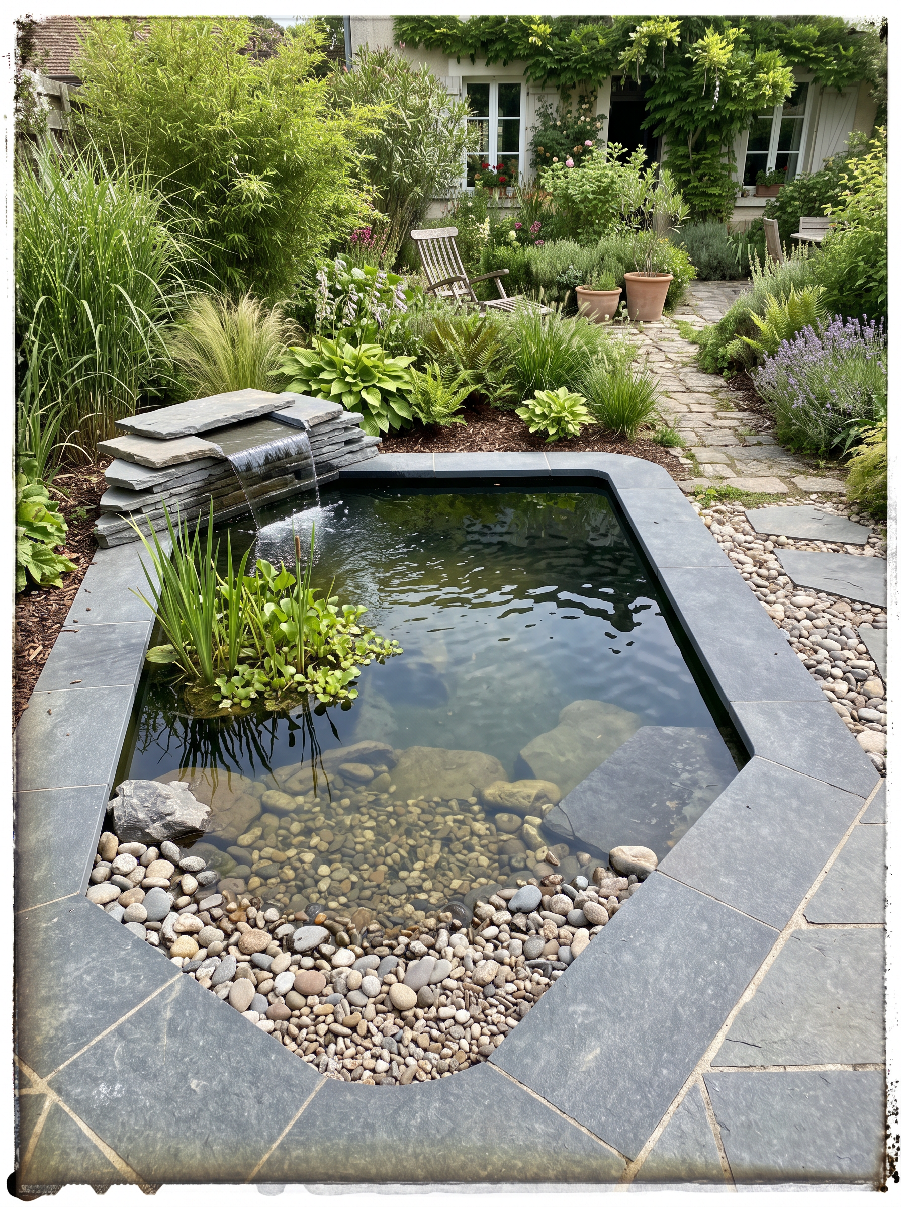 Création et aménagement de bassins de jardin sur mesure, bassins paysagers, bassins à poissons et carpes koï, installation de filtration, pompes, UV, cascades, fontaines, lagunage et plantes aquatiques, rénovation, nettoyage et entretien de bassins, 