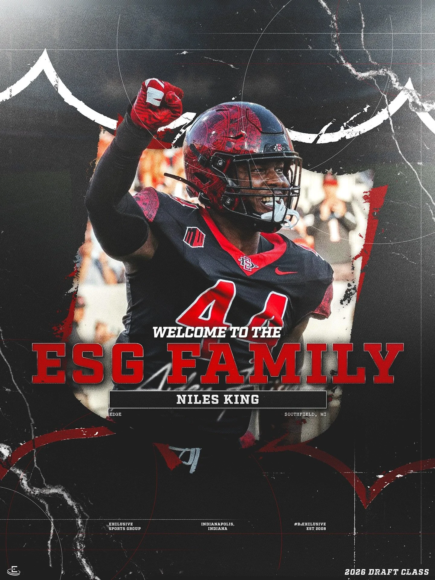 Exclusive Sports Group is excited to welcome Niles King to the Family! #2026ESGDraftClass #BeExclusive

Inquiries: @brocolirobbrown &bull; rbrown@exclusivesg.com