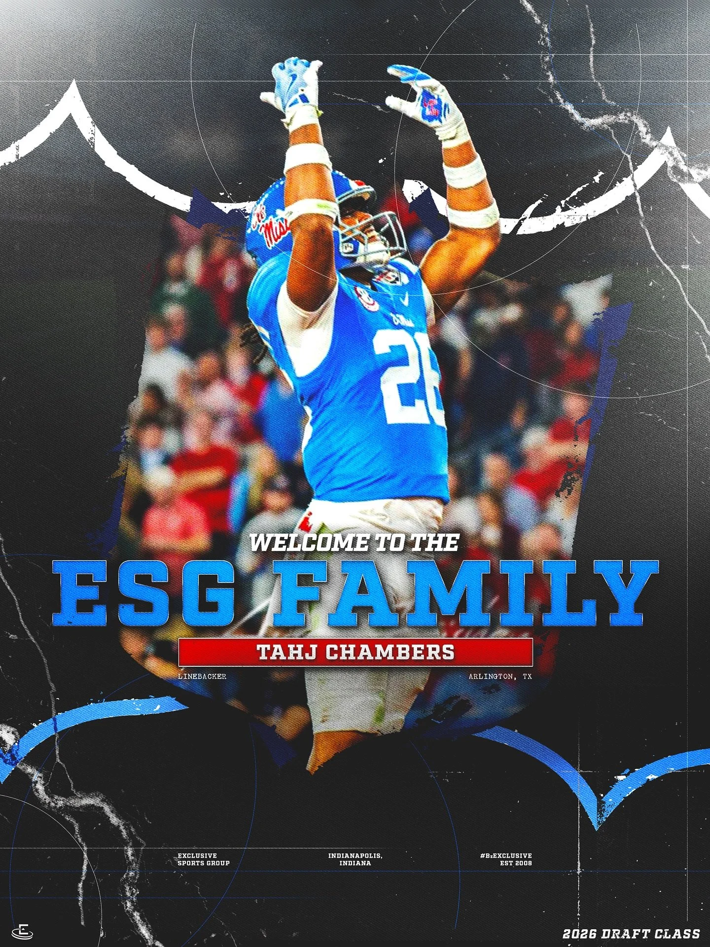 Exclusive Sports Group is excited to welcome Tahj Chambers to the Family!&nbsp;#2026ESGDraftClass&nbsp;#BeExclusive

Inquiries: X/esg_bonagura &bull; tbonagura@exclusivesg.com