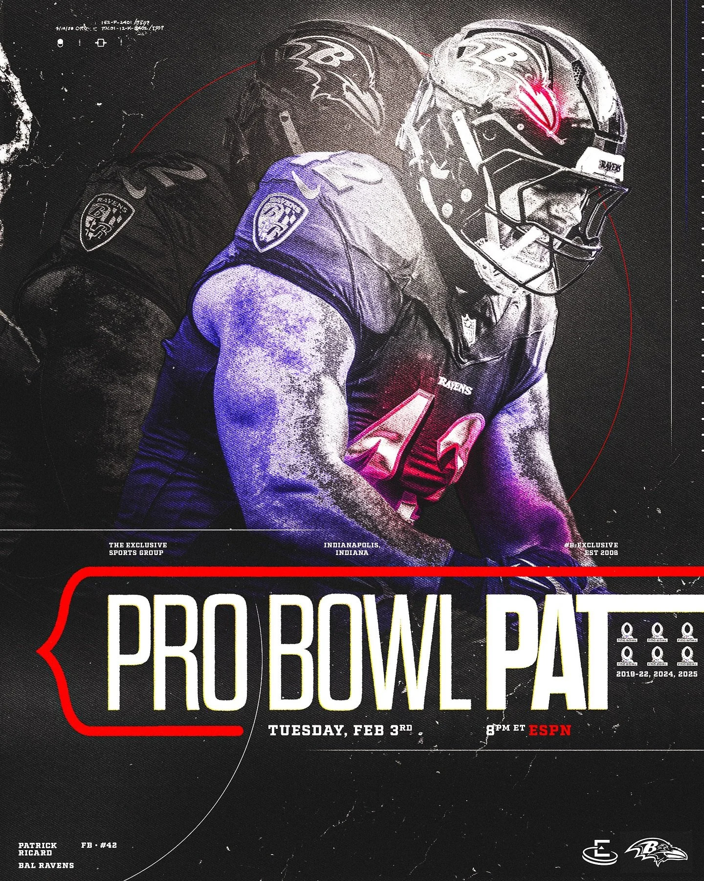 Catch our guy Pro Bowl Pat @pric508 tonight at 8pm ET. on ESPN 🔥