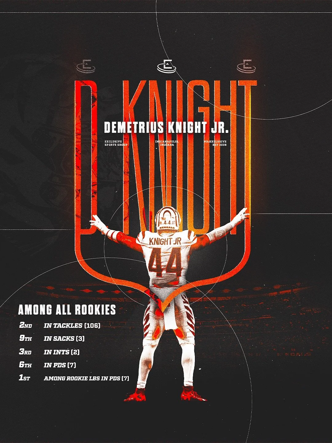 What a rookie season for our guy Demetrius Knight Jr. 🔥 Year 2 loading &hellip; ⏳ #BeExclusive &bull; @the_chozenknight1