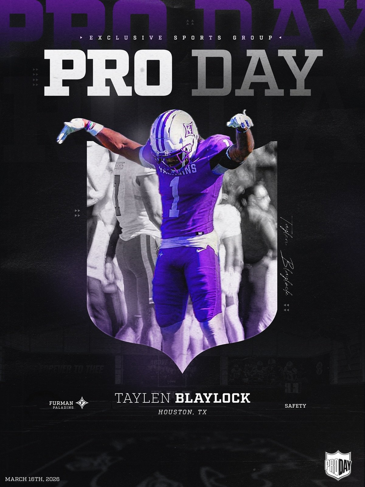 Good luck to our guy Taylen Blaylock on his Pro Day today 🔥 #BeExclusive
