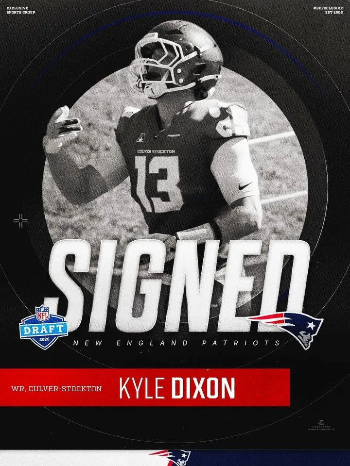 Congratulations to our guy Kyle Dixon on signing with the New England Patriots ✍️ #BeExclusive &bull; @kyle.dixon9