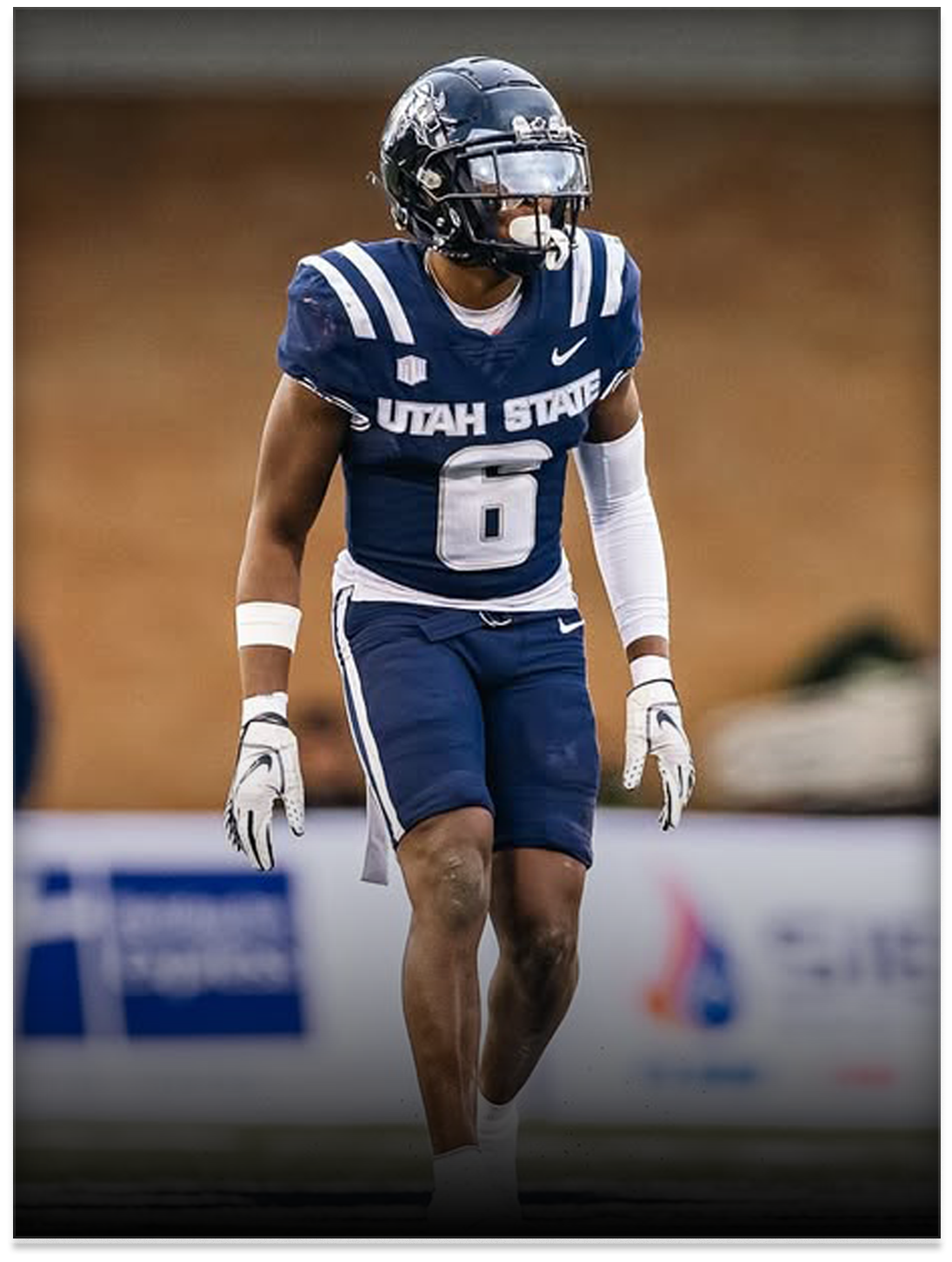  Ike Larsen, Safety  
 Photo: Utah State Athletics 