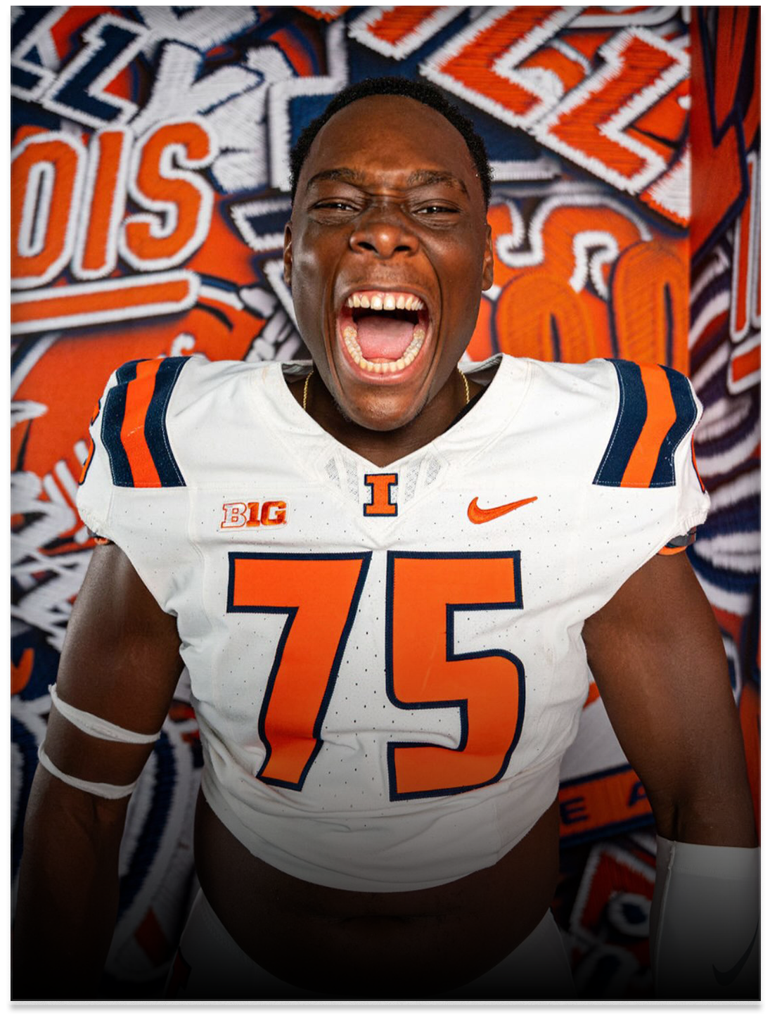  Tony Balanganayi, Illinois  
 Photo: Illinois Athletics 