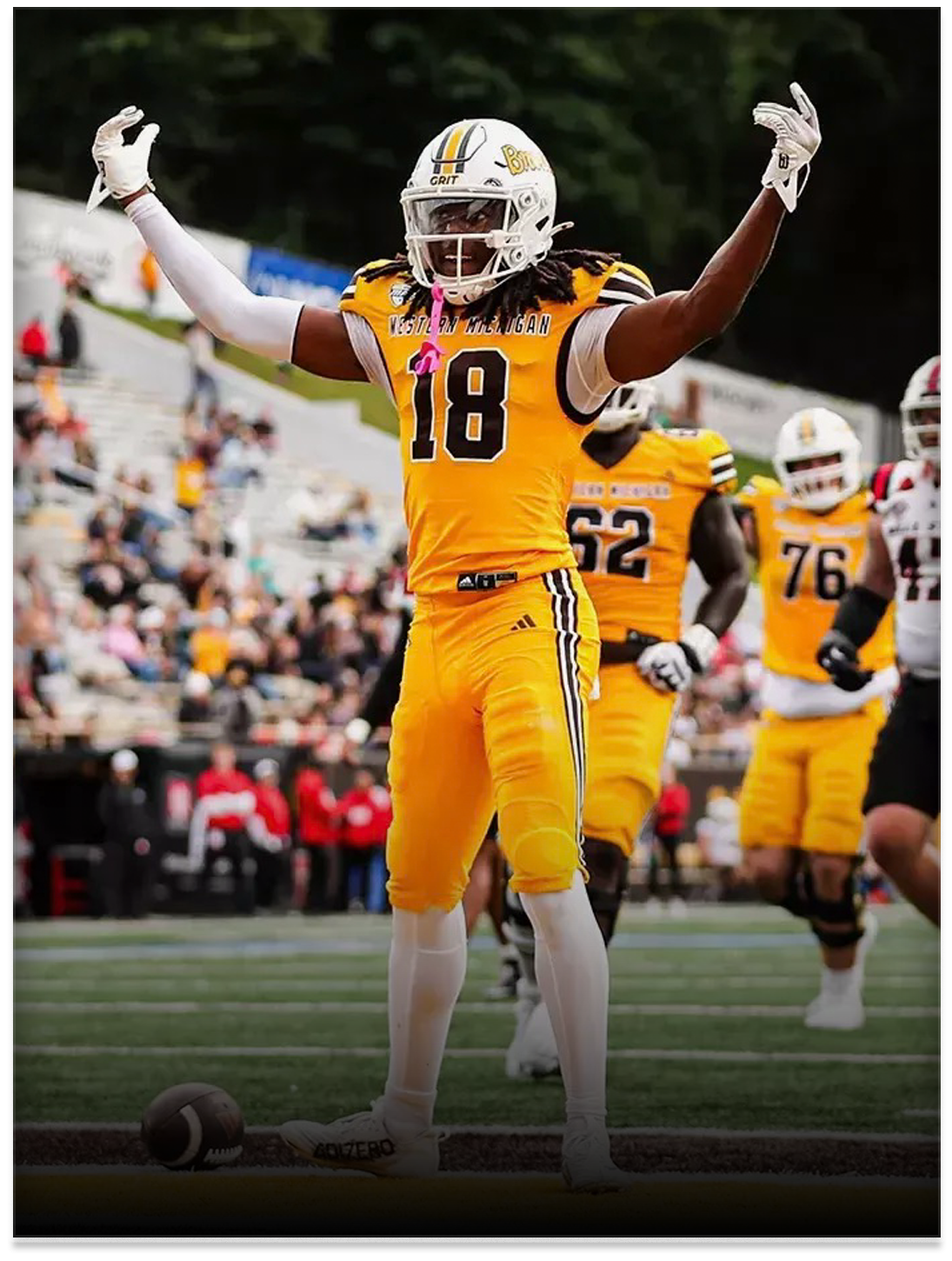  Aveion Chenault, Western Michigan  
 Photo: Ashley Blanchard, WMU 