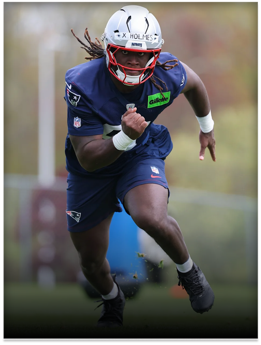 Xavier Holmes, New England Patriots
  
 Photo: New England Patriots 