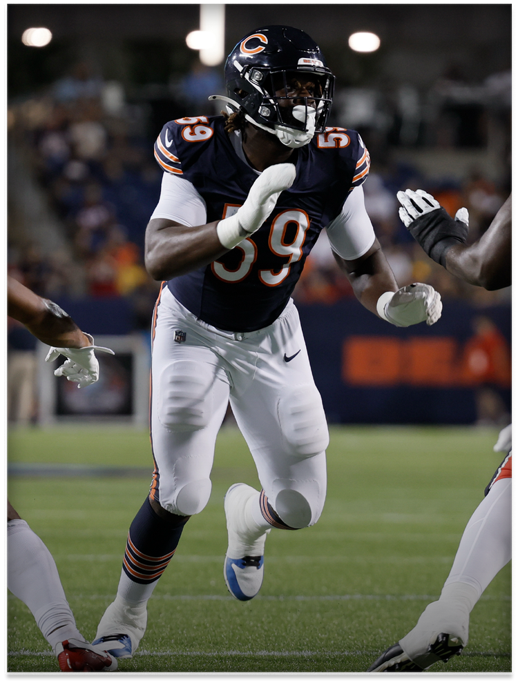  Jamree Kromah, Chicago Bears
  
 Photo: Chicago Bears 