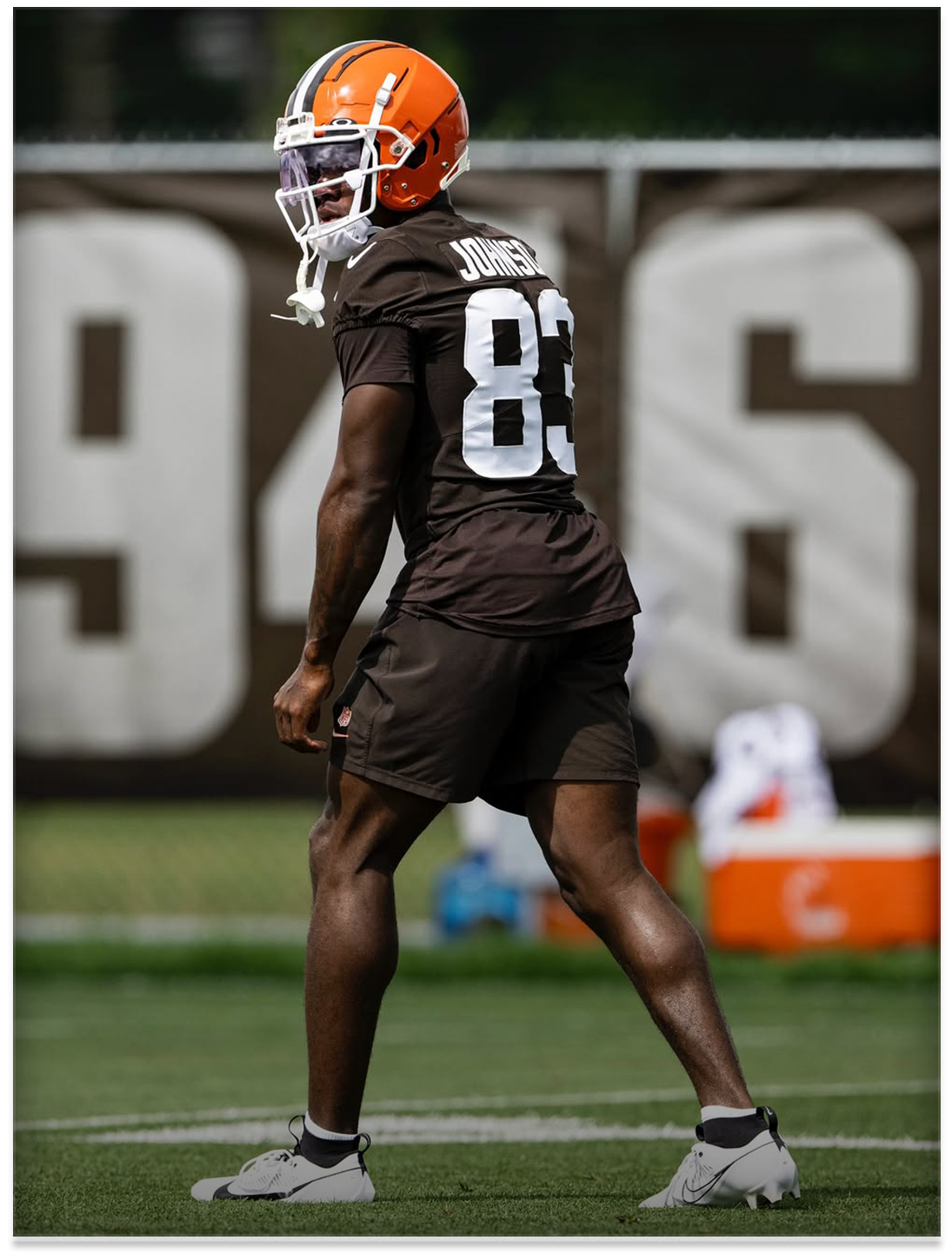  Kisean Johnson, Green Bay Packers  
 Photo: Cleveland Browns 