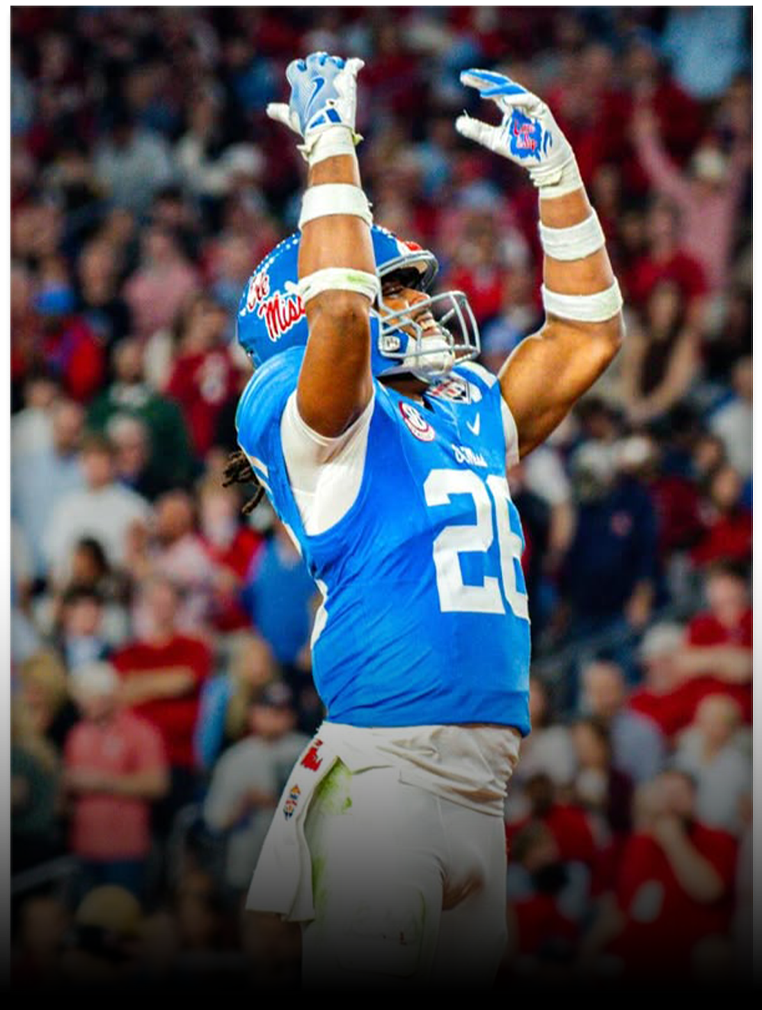  Tahj Chambers, Linebacker  
 Photo: Ole Miss Athletics 