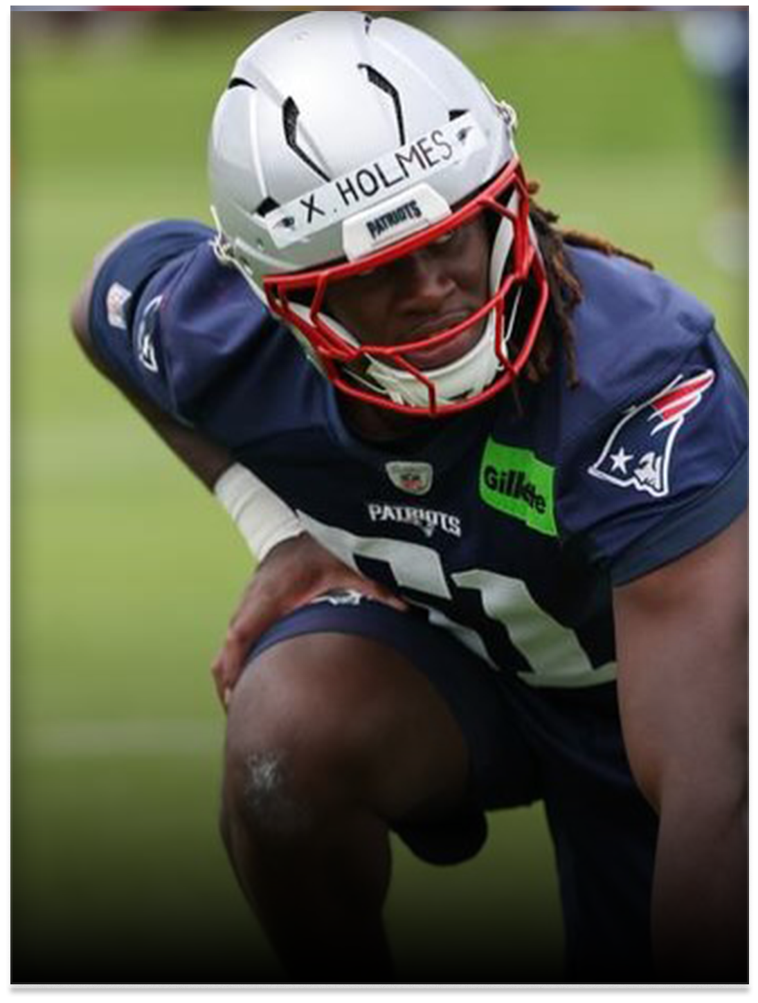  Xavier Holmes, New England Patriots   
 Photo: New England Patriots 