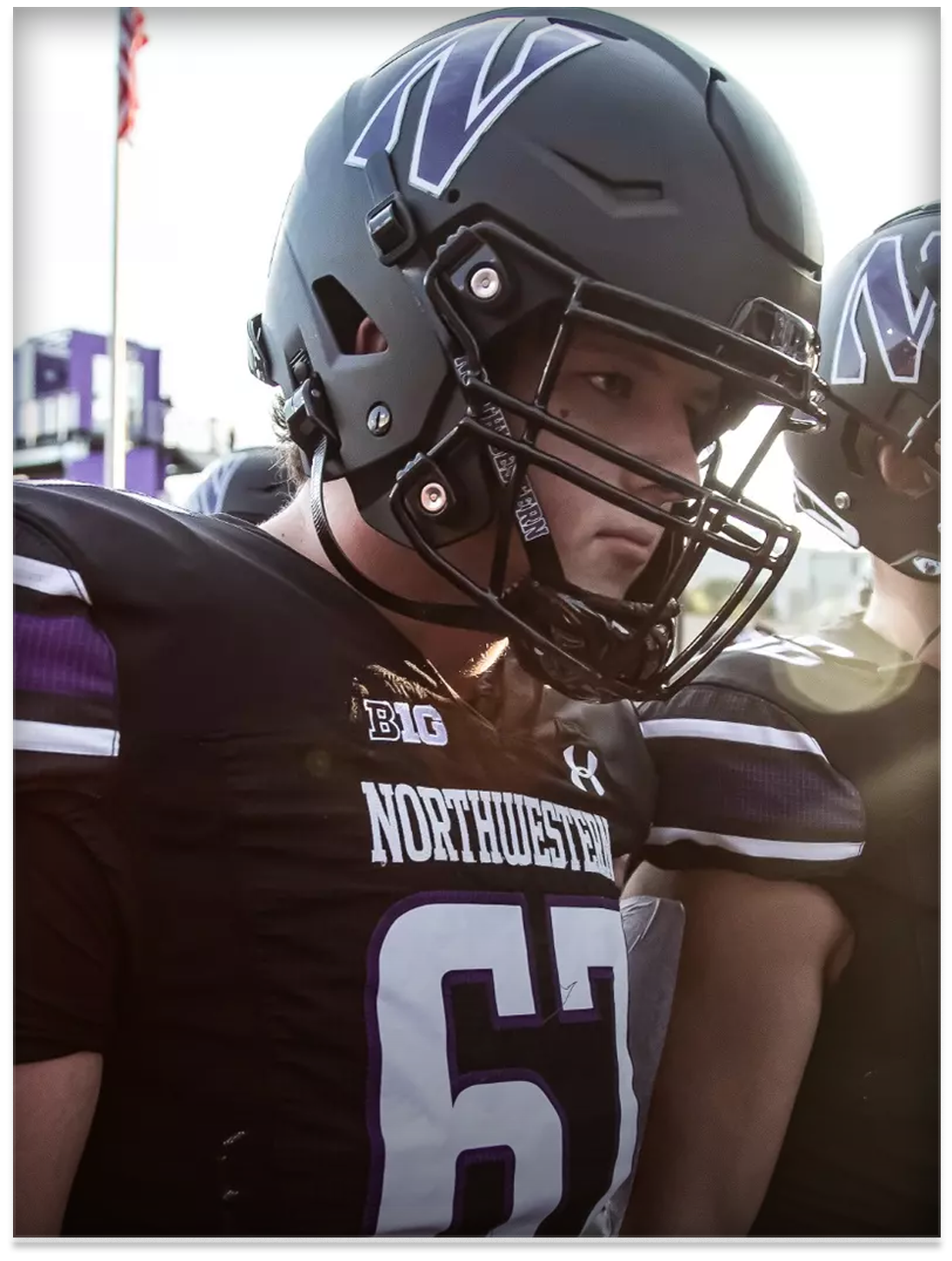  Dennis Rahouski, Northwestern  
 Photo: Northwestern Athletics 