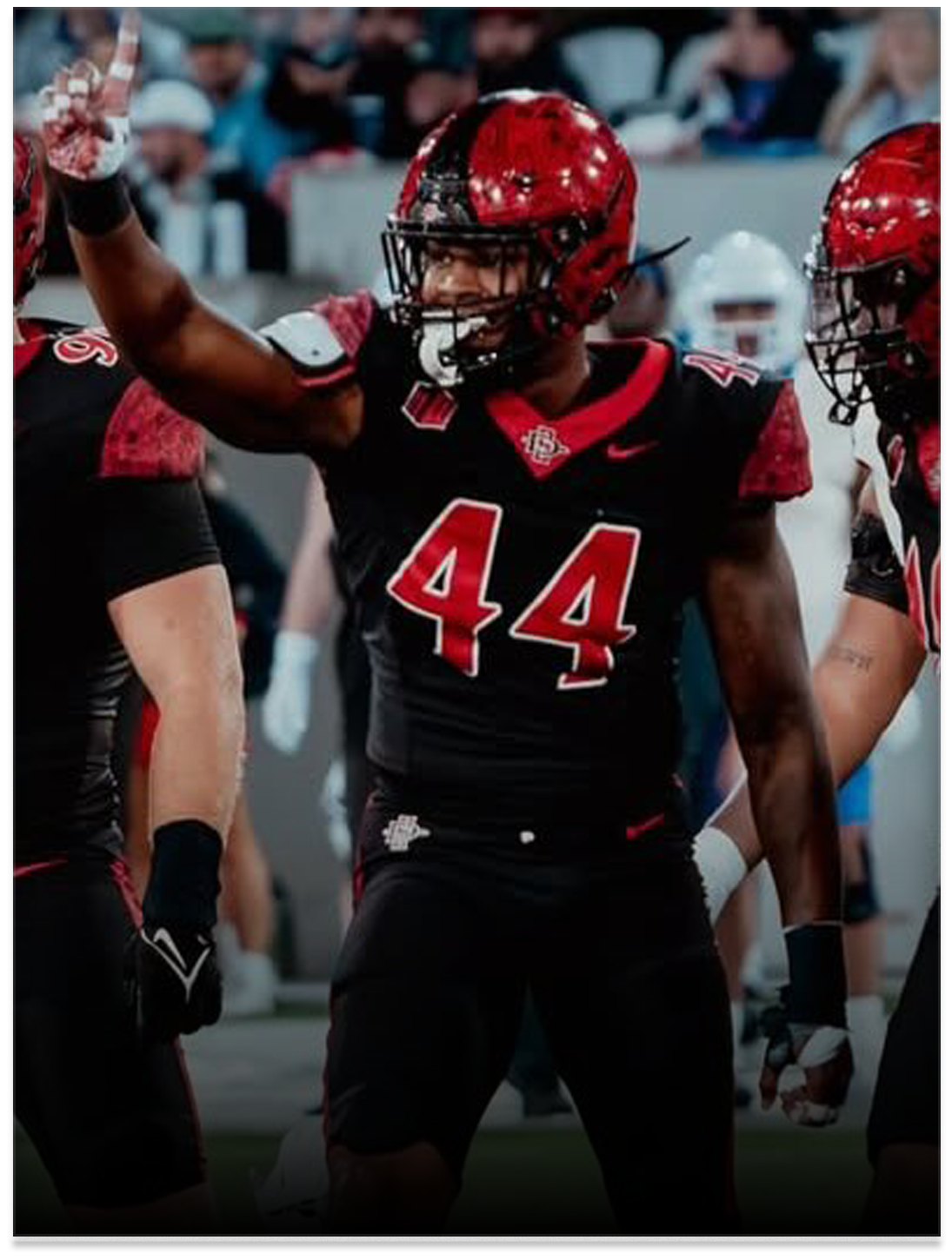  Niles King, Edge  
 Photo: San Diego State Athletics 