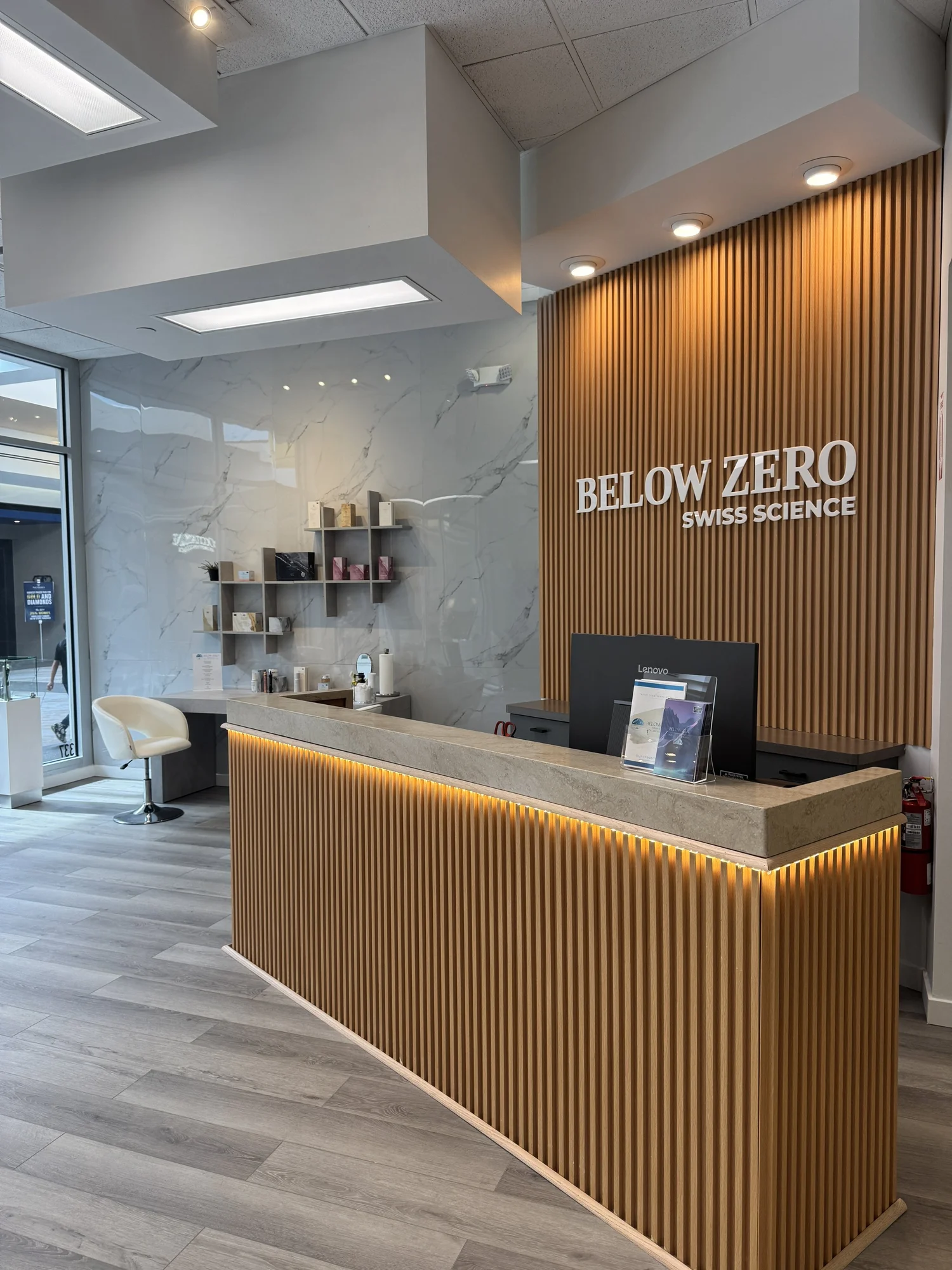 Below Zero Spa Reception
