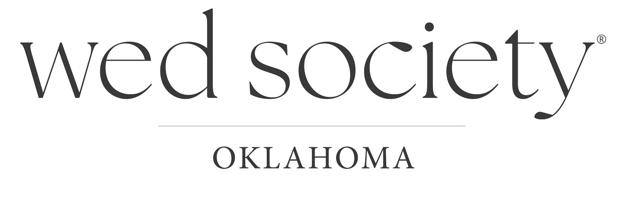 Wedding society Oklahoma logo in black and white.