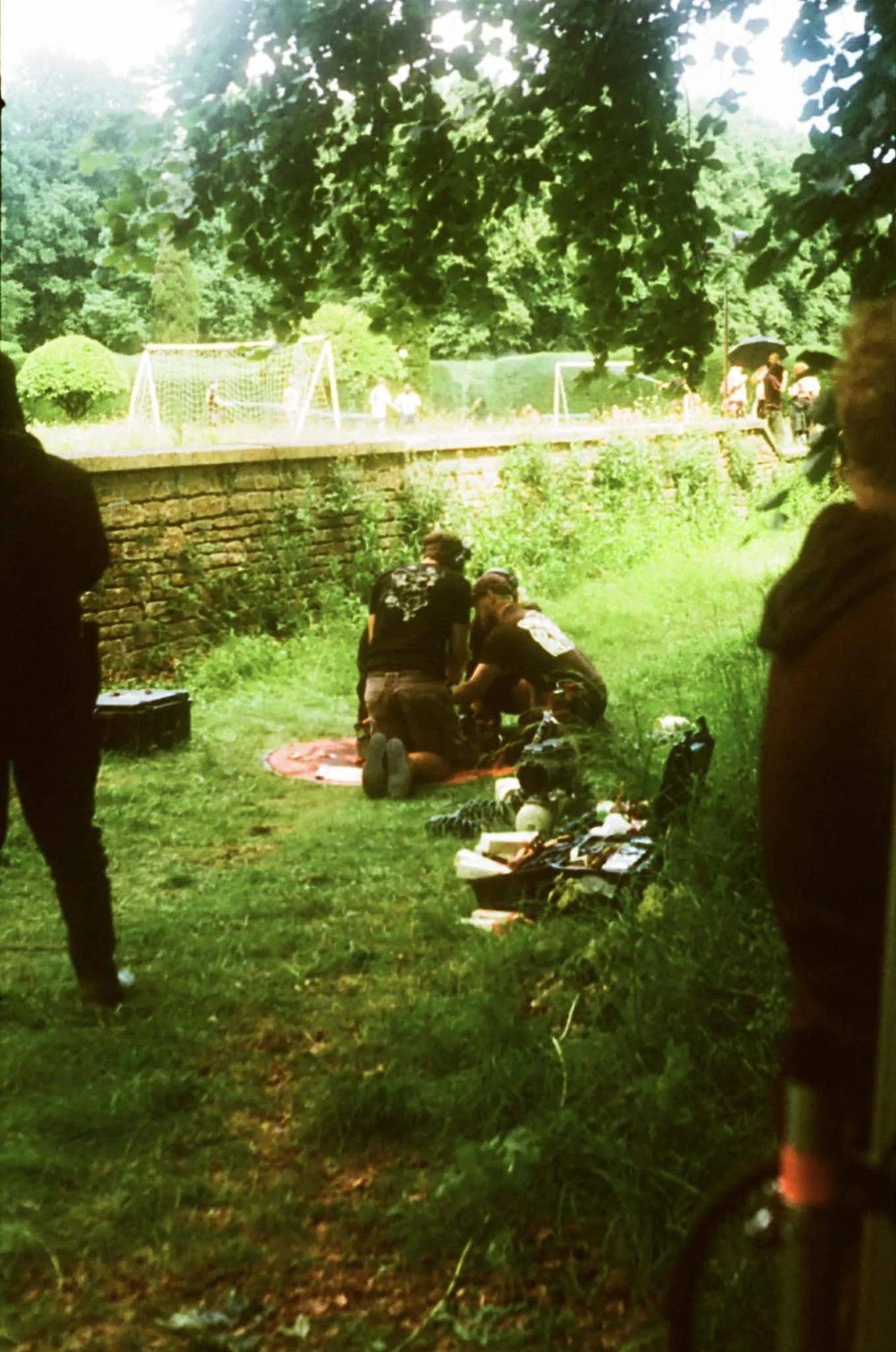 Grounded Media - Drone team working on equipment on the set of Steve 2025 Grounded Media