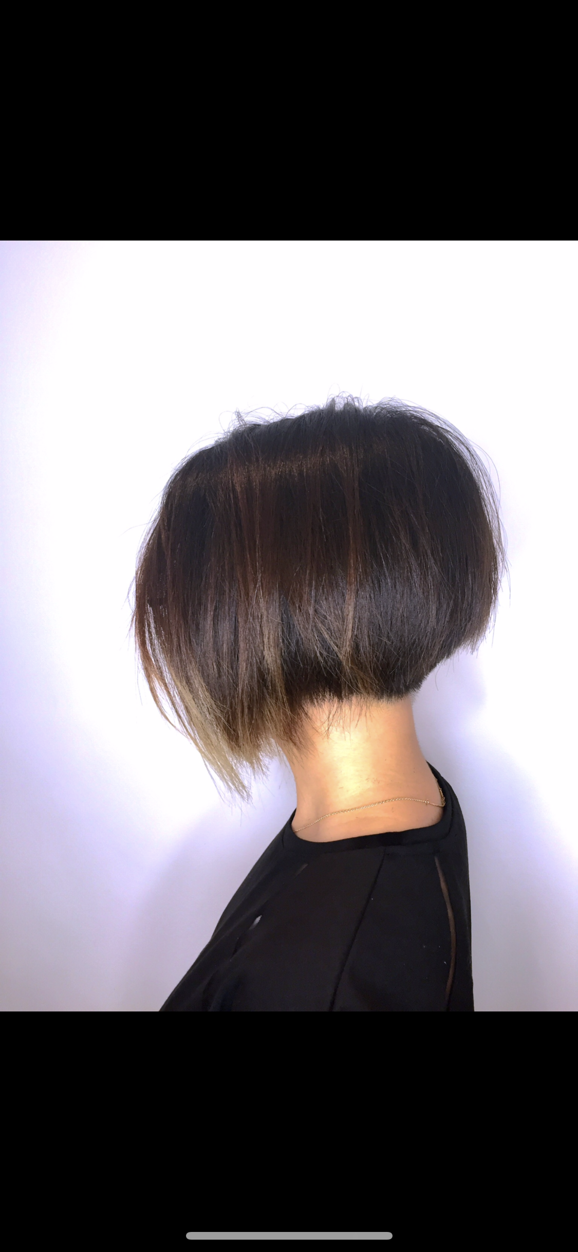 After: Long Pixie hair cut