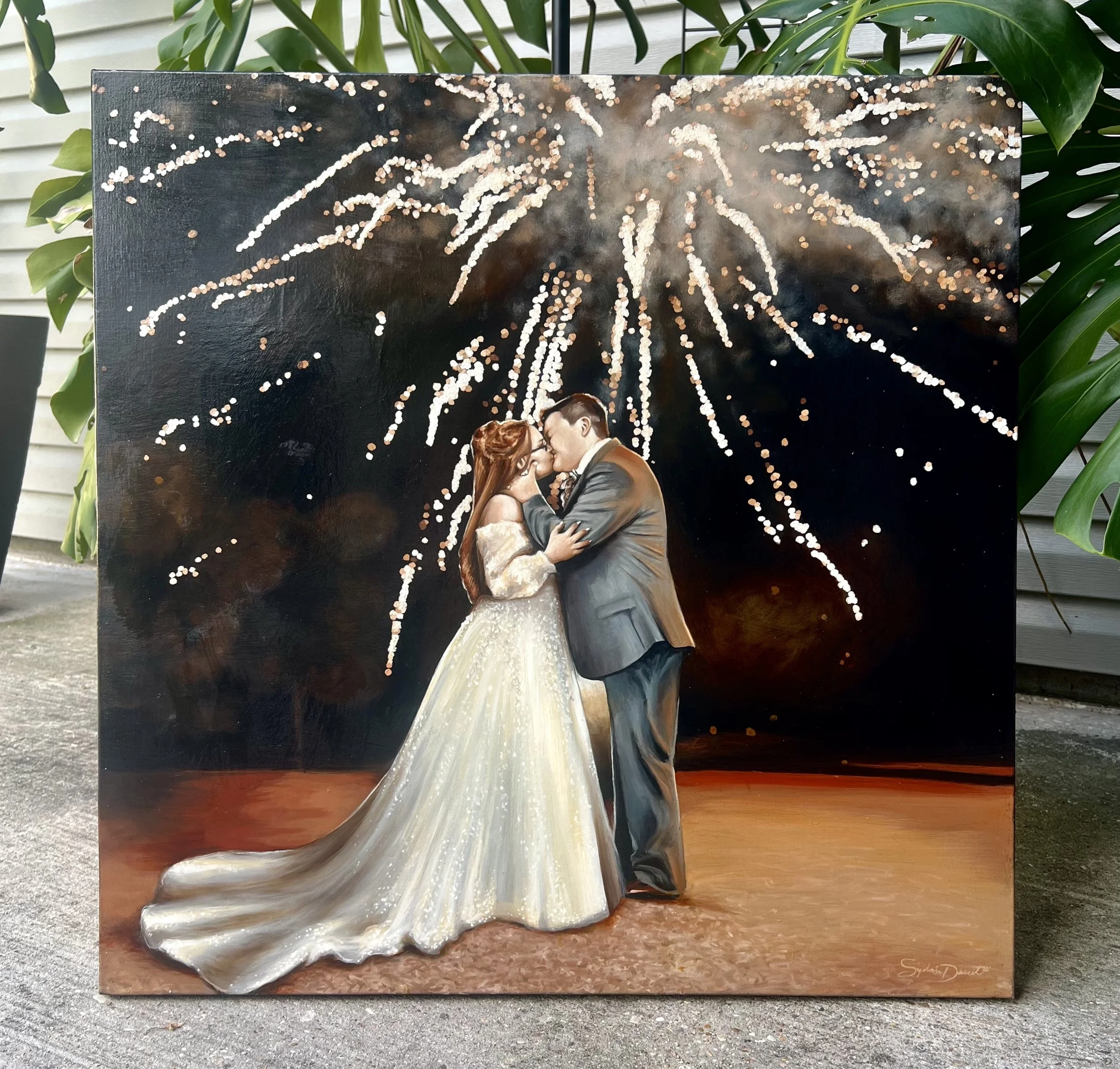 Live Wedding Painting