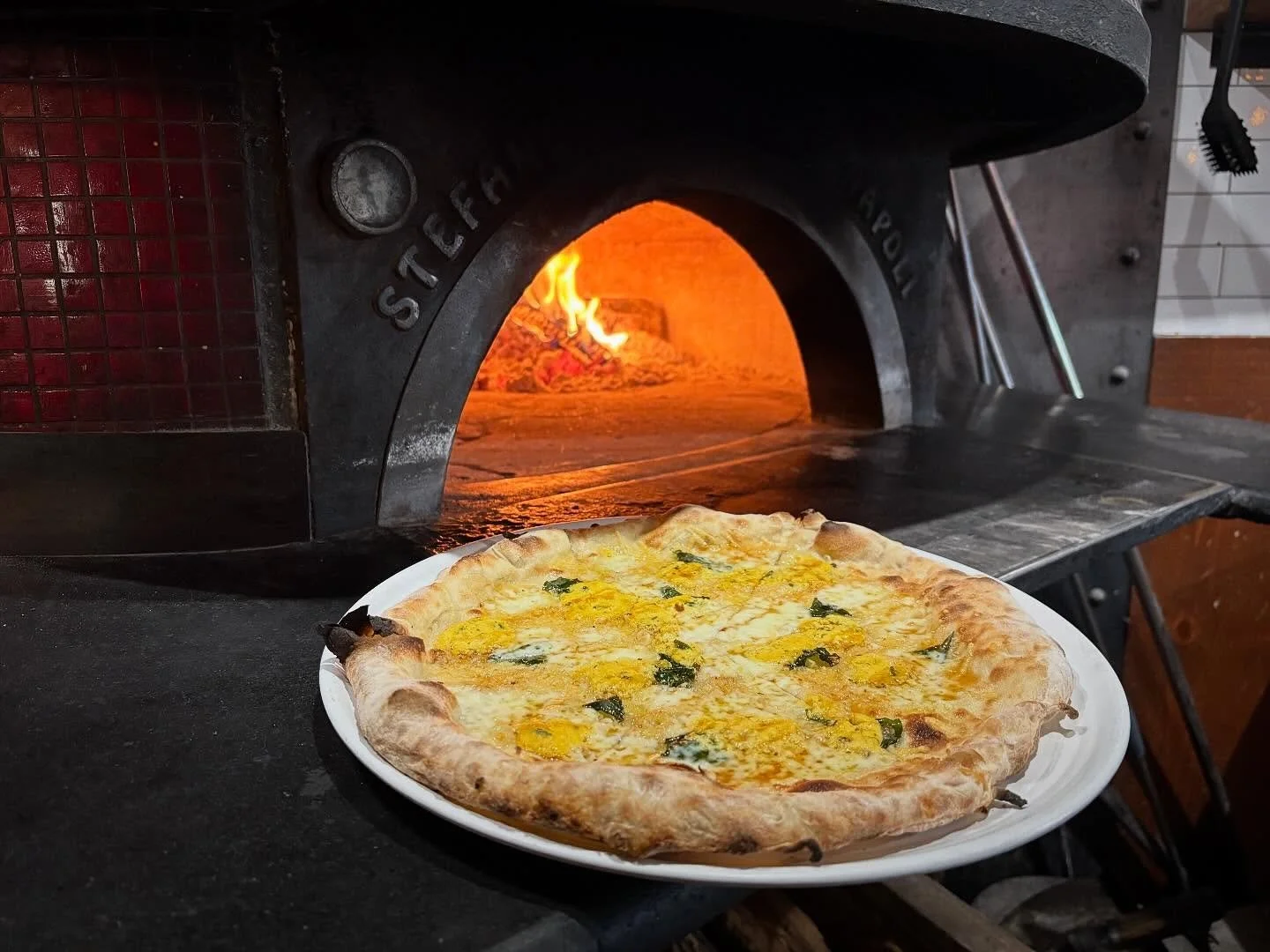 Whipped Pumpkin-Sage Ricotta dollops atop our Bianco Pizza and finished with a drizzle of honey. It&rsquo;s just a bunch of Hocus Pocus that makes it so good. ✨