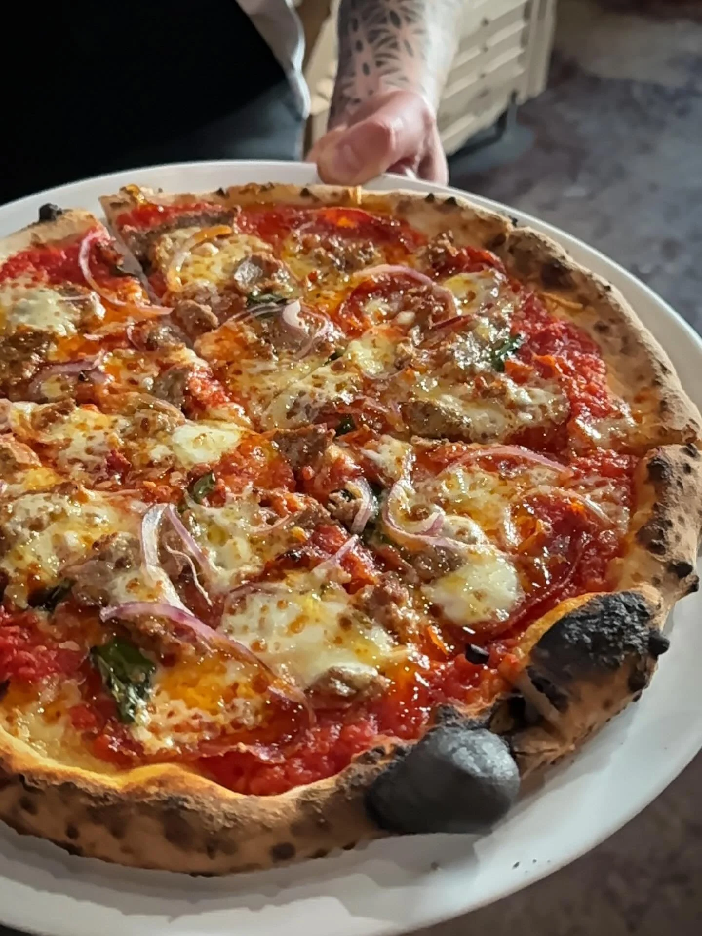 The Cranky Frankie😤&hellip;Frankie P with red sauce. Try it. Let us know what you think! Open at Noon today.