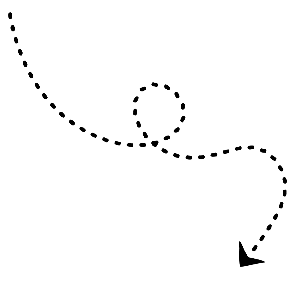 Black and white image a downward arrow.