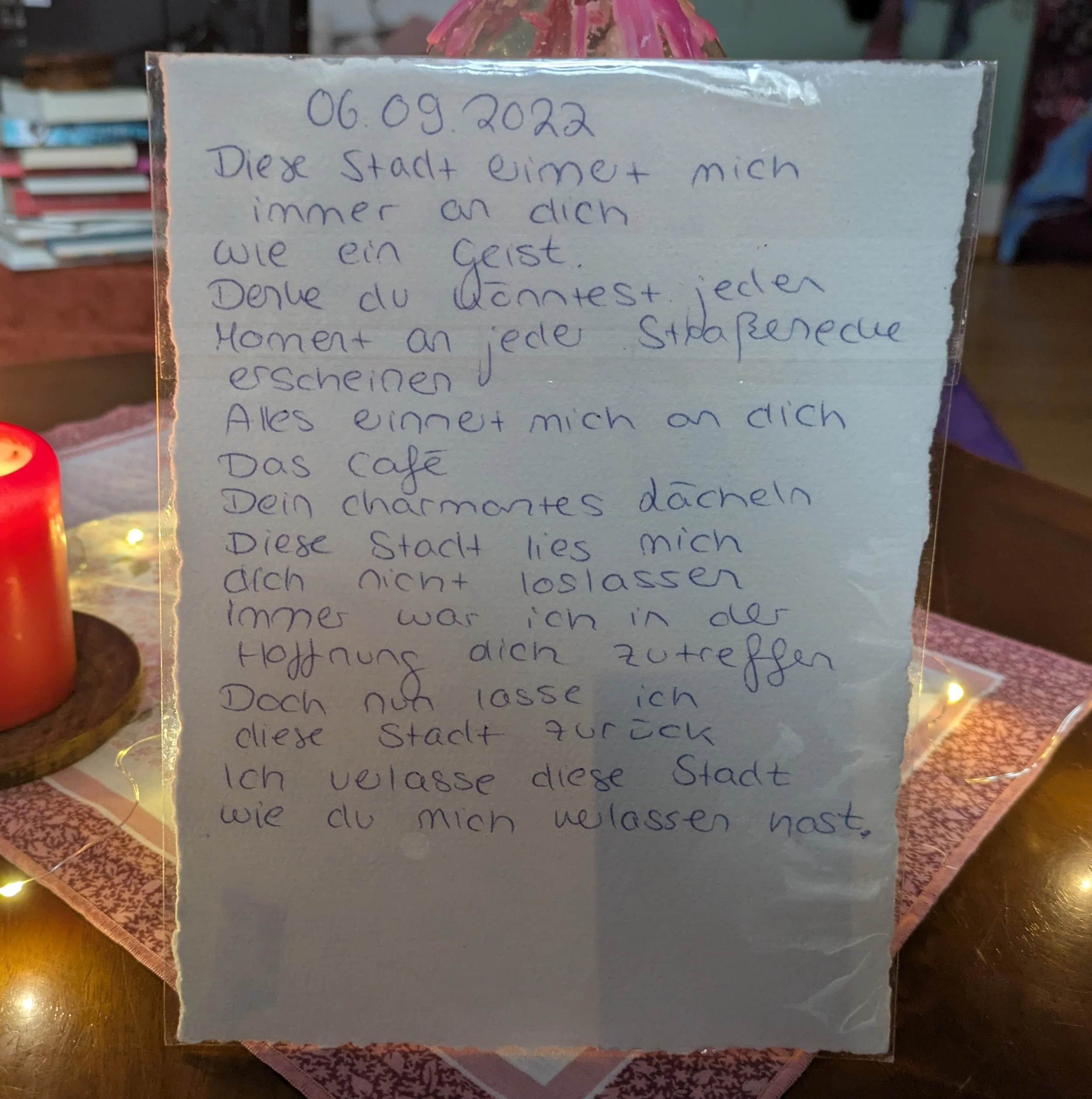 Diese Stadt erinnert mich immer an dich - Poesie