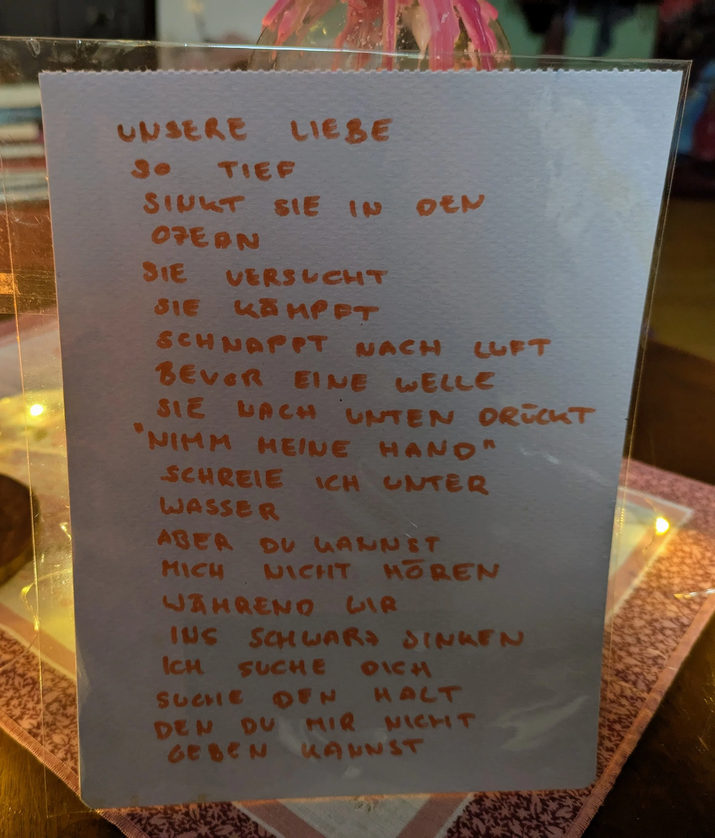 So tief wie der Ozean - Poesie