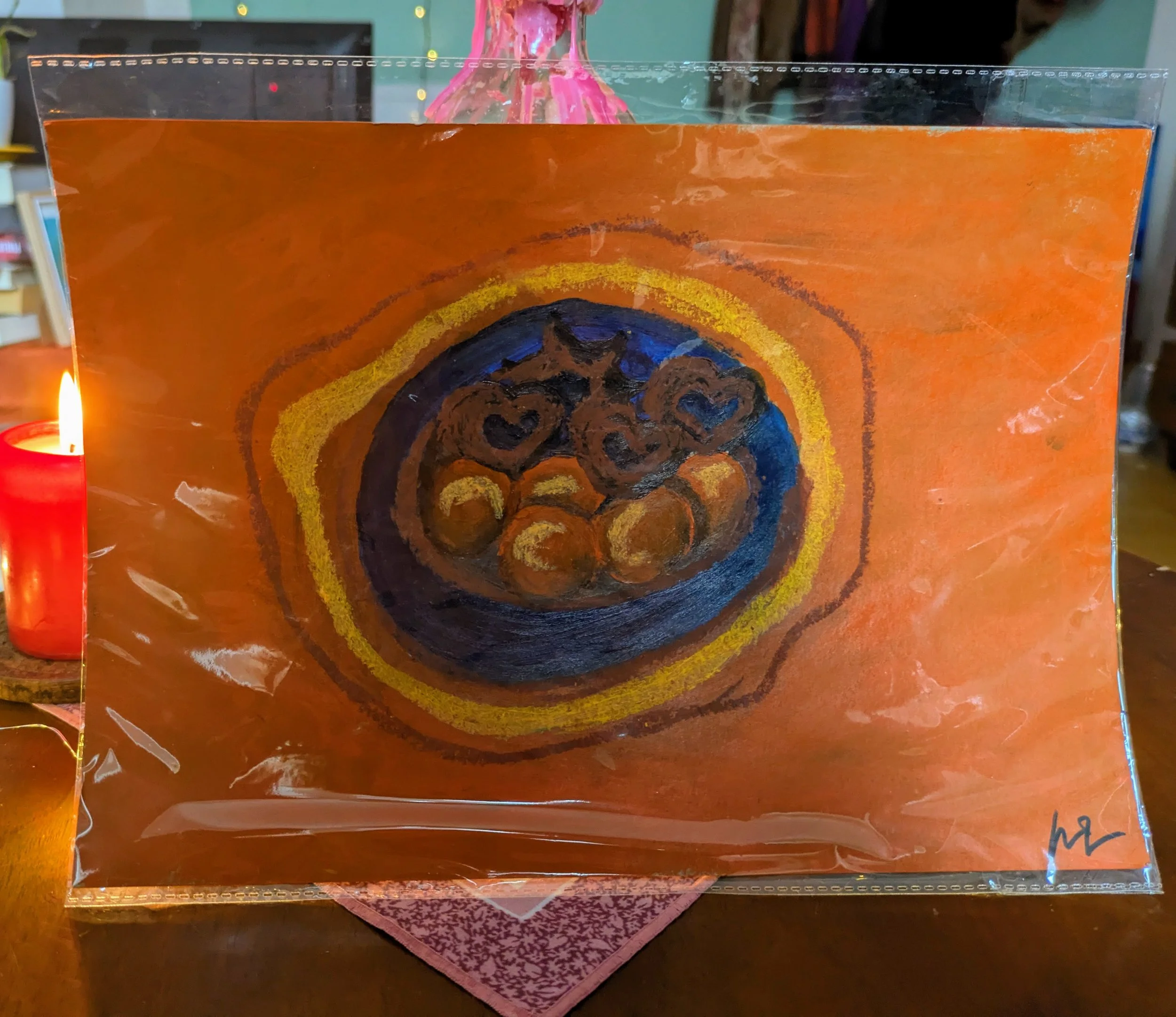 Warme Herzen - Original A4