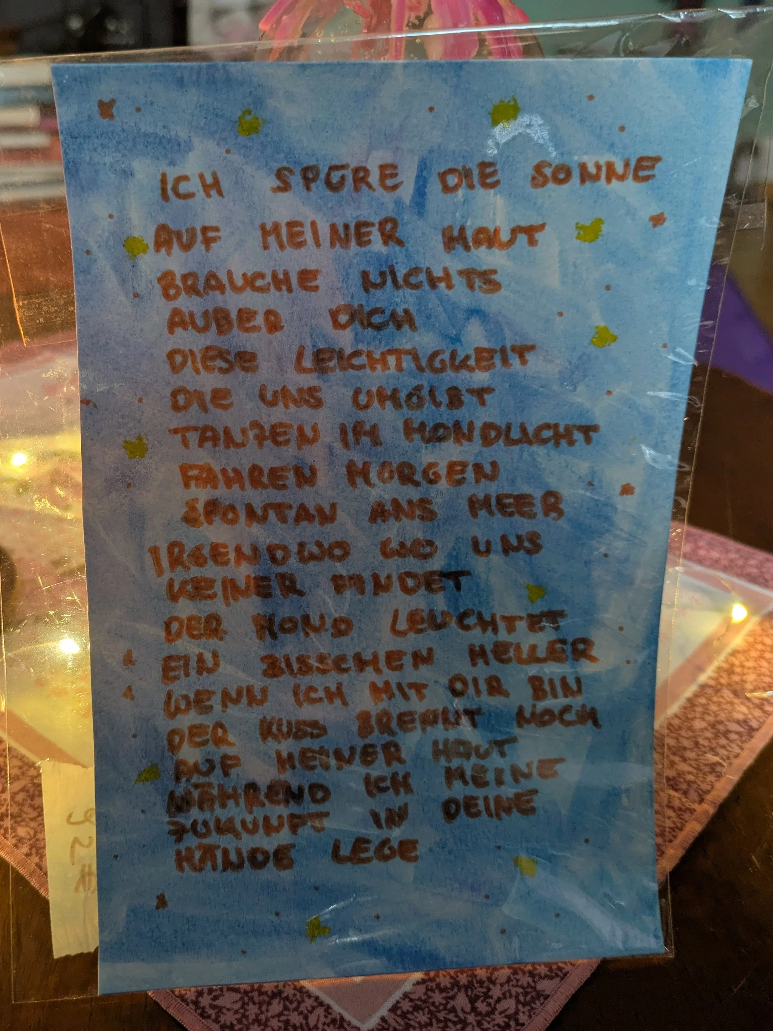 Ich spüre die Sonne auf meiner Haut - Poesie