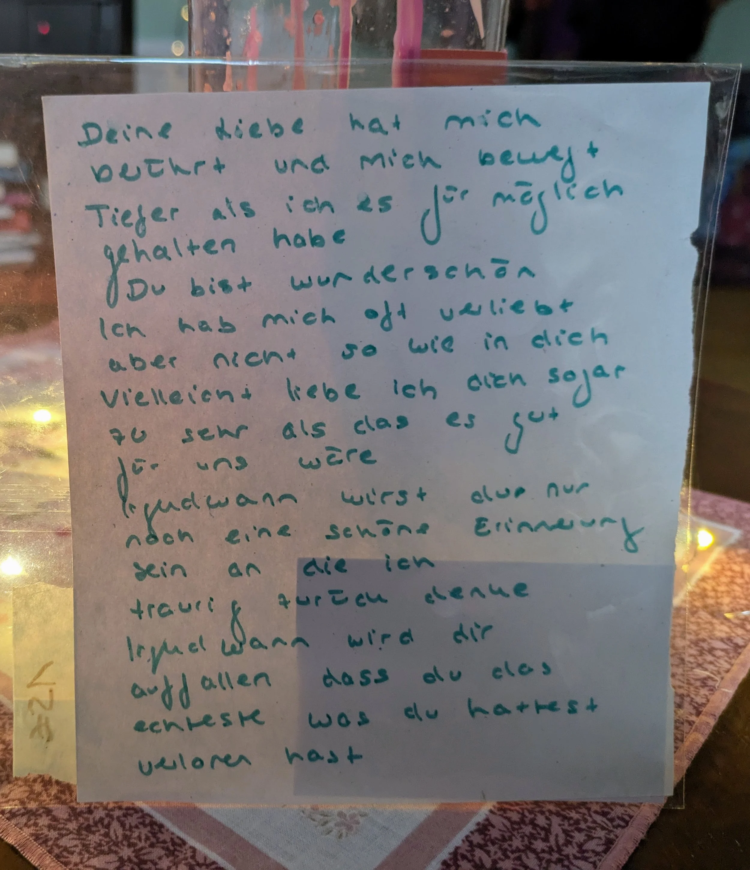 Ich hab mich oft verliebt, aber nicht so wie in dich - Poesie