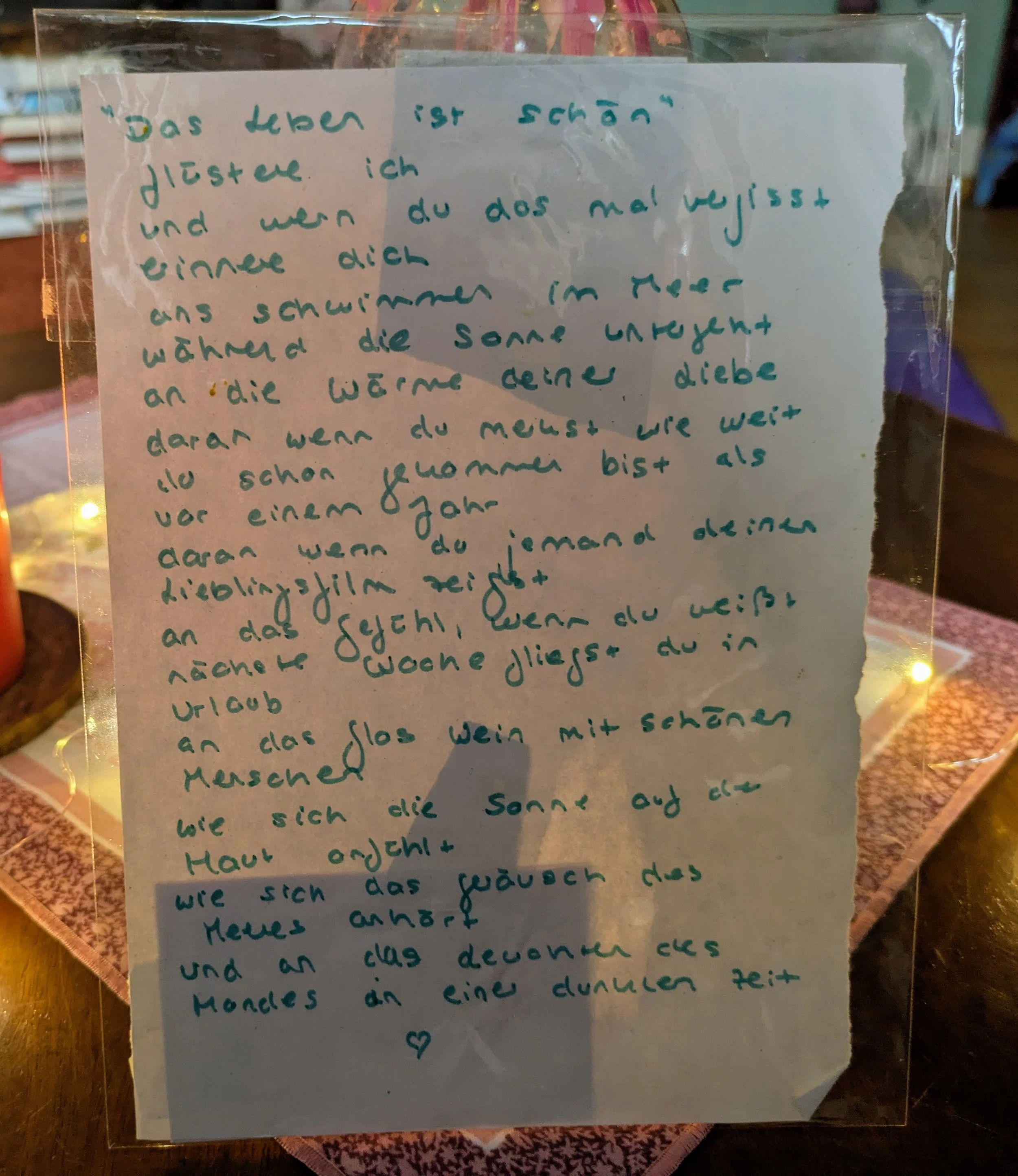 Das Leben ist schön - Poesie