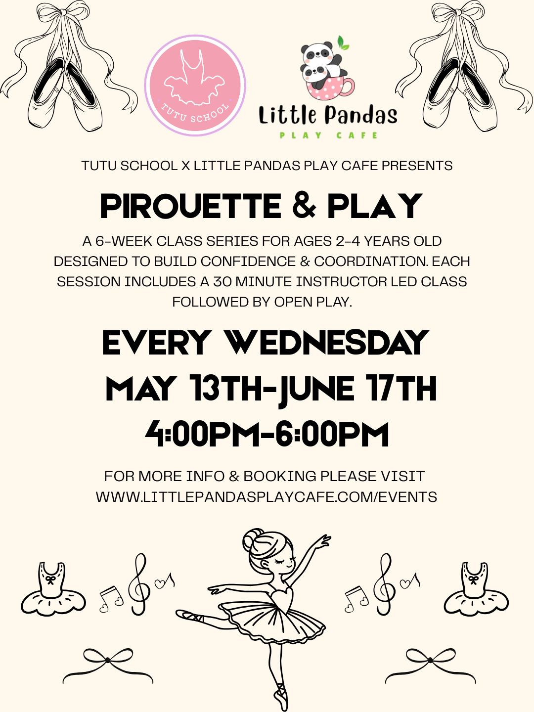 Pirouette + Play with tutu school