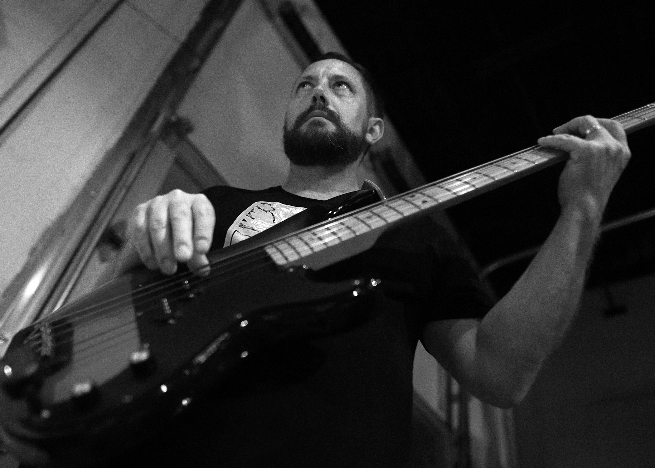 Brandon Miller on bass