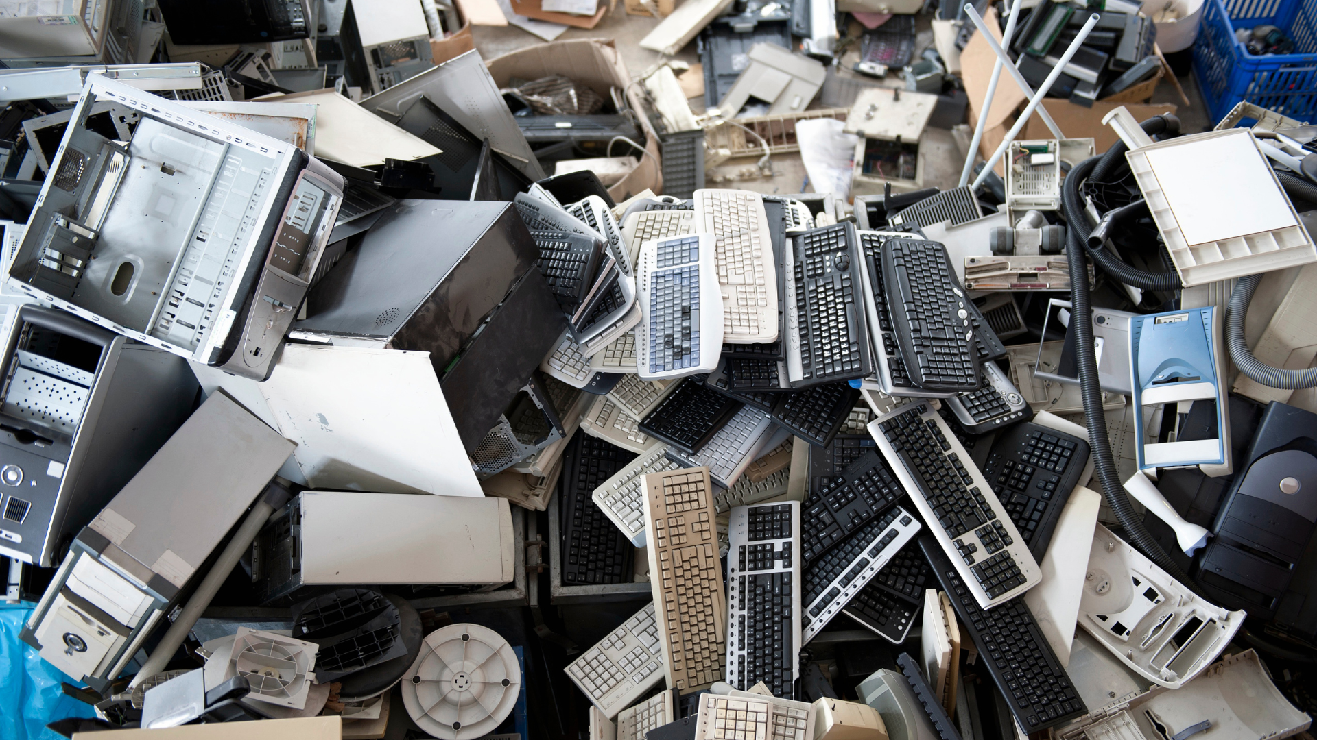Ewaste keyboards CPUs computers