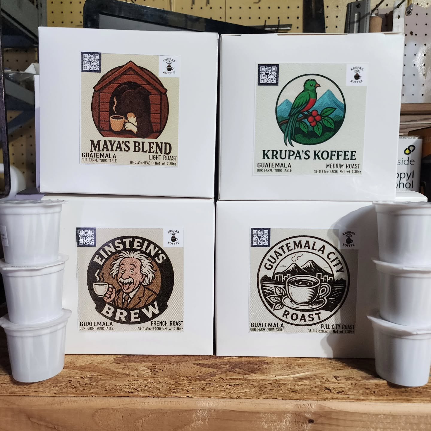 New product alert! 💥

After many of you have asked, we have delivered! K-cups are now available in any of your favorite roasts! 

Time to step up the work coffee with a gourmet roast! No more boring/ bland coffee at the office! 🤮

Available in an 1